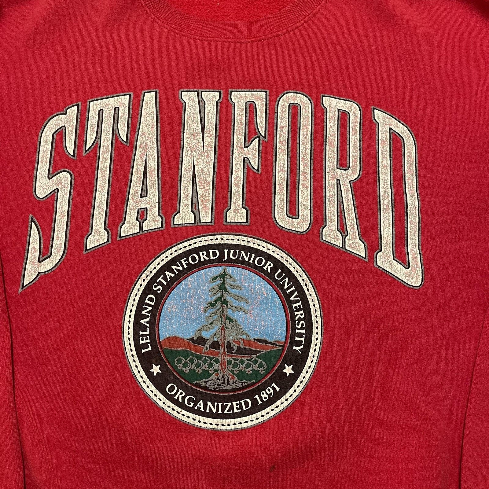 Vintage Stanford Cardinal Sweatshirt Crewneck Pullover Mens Red Size US L / EU 52-54 / 3 - 3 Thumbnail