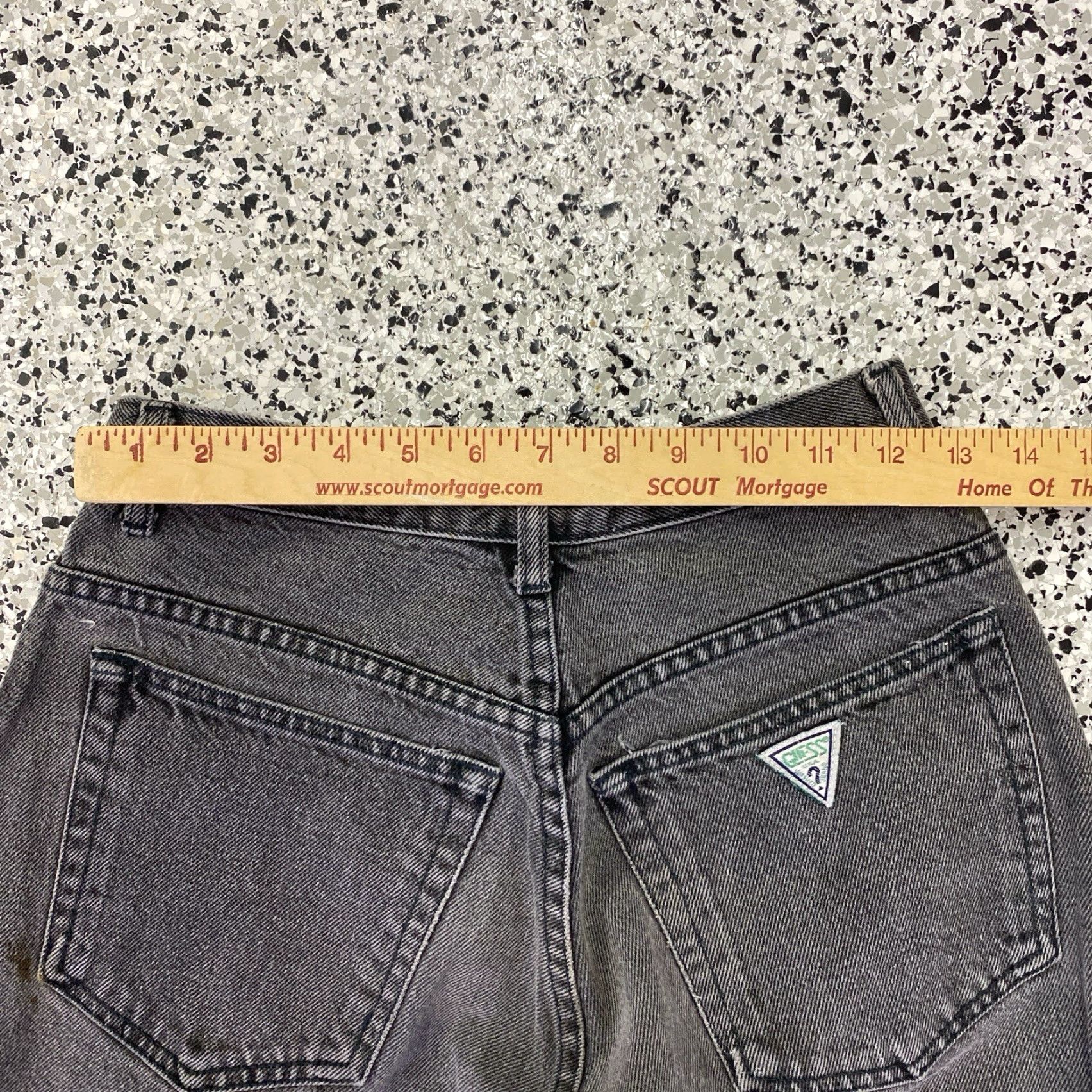 Guess VINTAGE GUESS High Rise Black Jeans Women's 90s USA Made 25x32 Size 32 28 25 Inseam 25 Cotton Black Womens Size 24" / US 00 / IT 34 - 6 Thumbnail