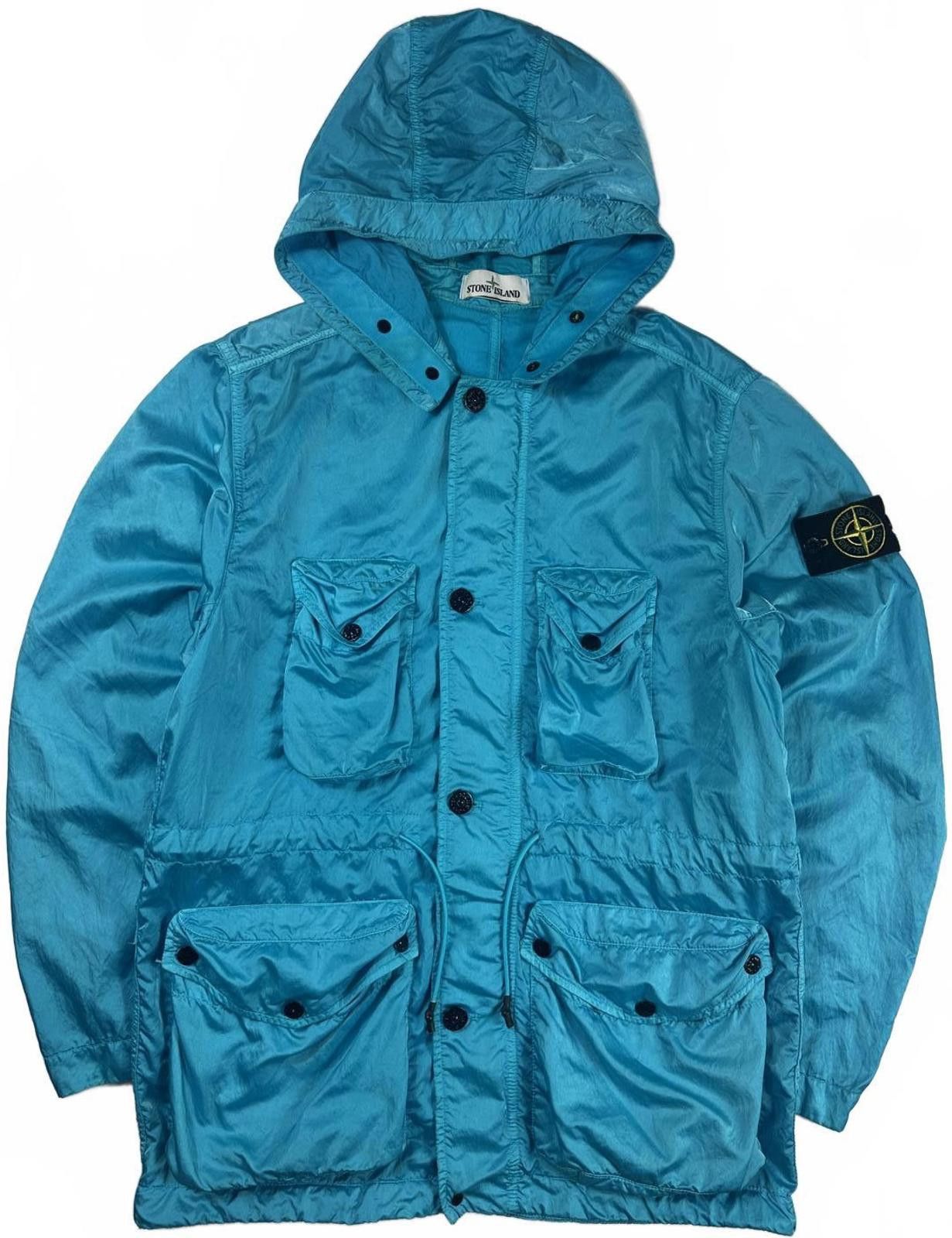 Stone Island Stone Island Nylon Raso-TC Multi Pocket Jacket Blue Small Size US S / EU 44-46 / 1 - 1 Thumbnail