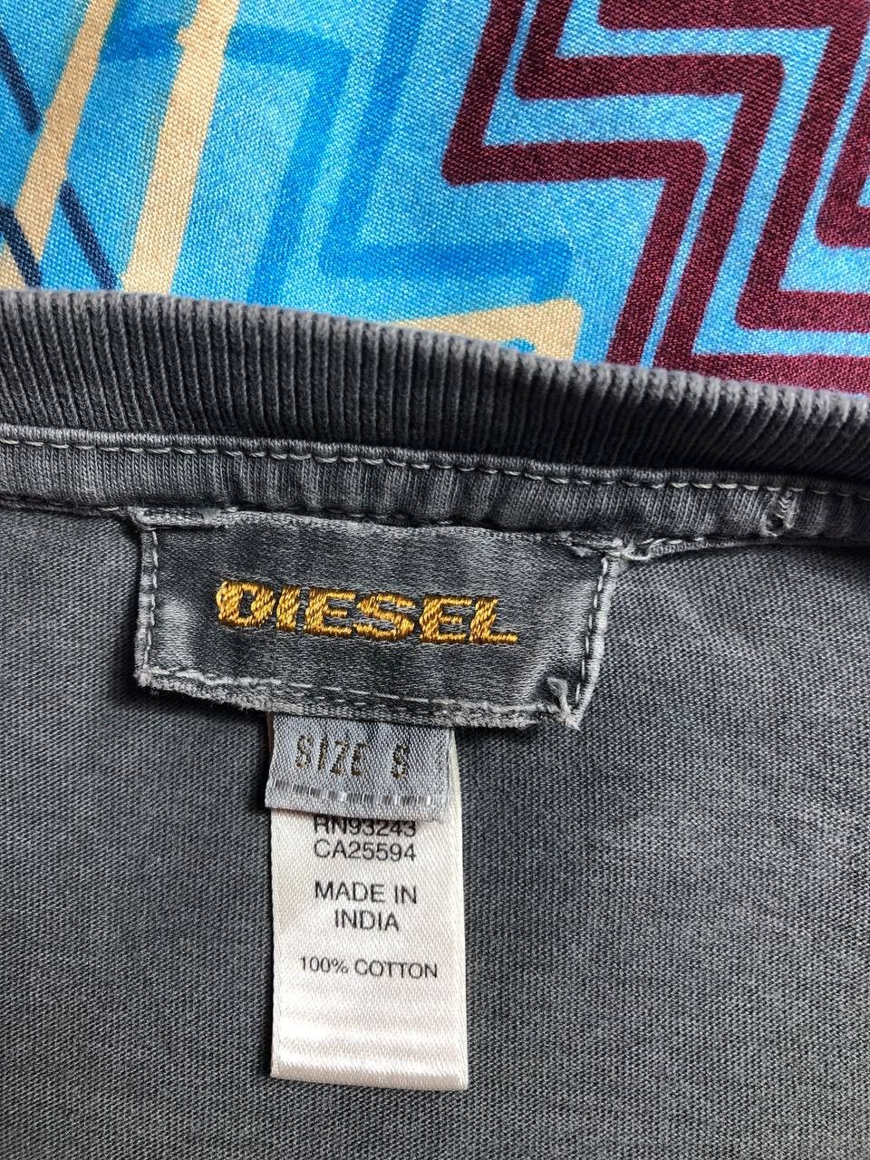 Diesel × Vintage Vintage Diesel Big Face Logo Y2K Tee Size US S / EU 44-46 / 1 - 13 Thumbnail