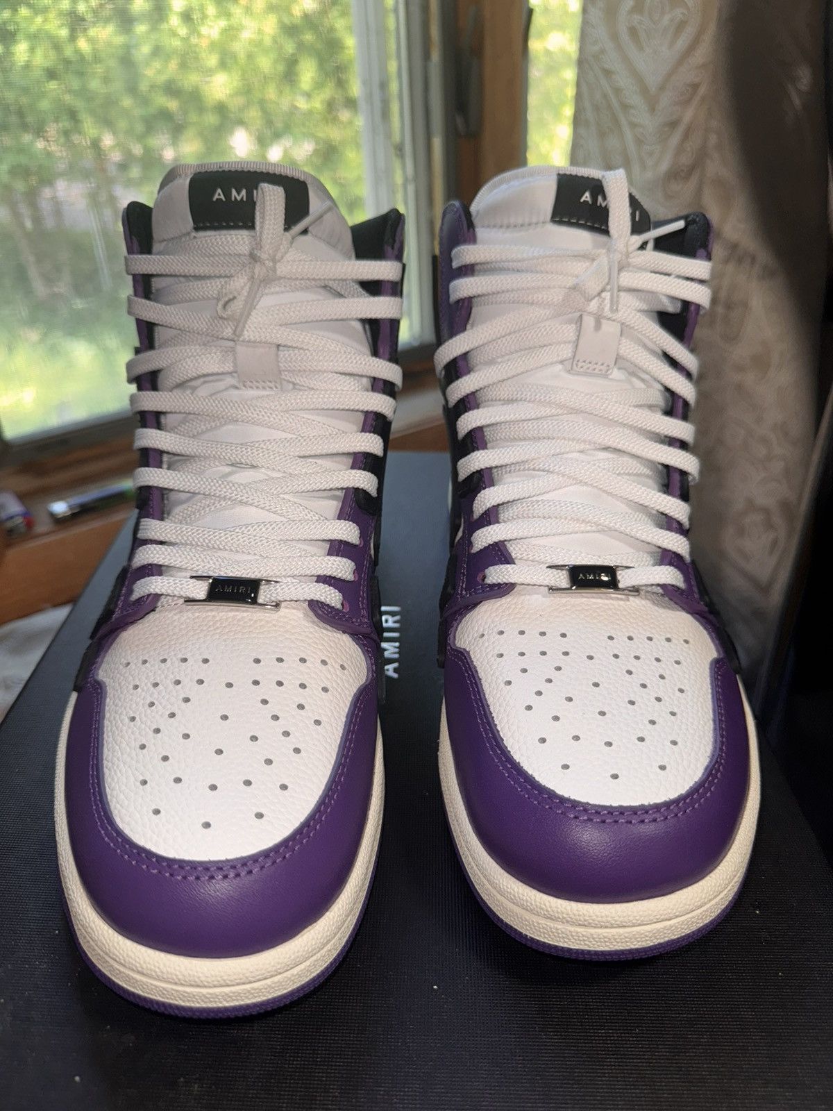 Amiri Amiri Skel Hi-Top Lakers Colors Size 12 US 45 EU Brand New Size US 12 / EU 45 - 3 Thumbnail