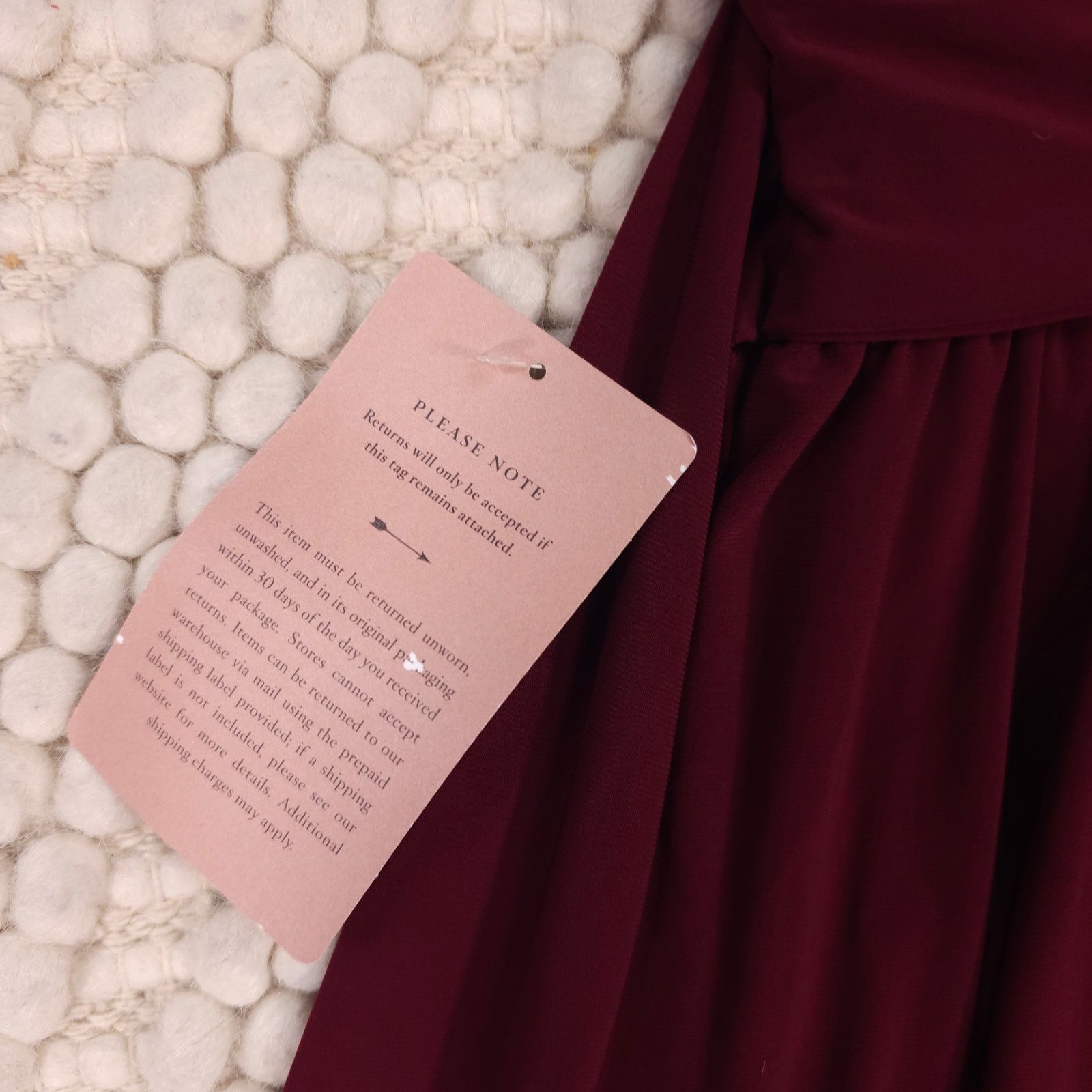 Anthropologie NWT Anthropologie BHLDN Mendoza Dress Burgundy Red Sz 8 Size M / US 6-8 / IT 42-44 - 7 Thumbnail