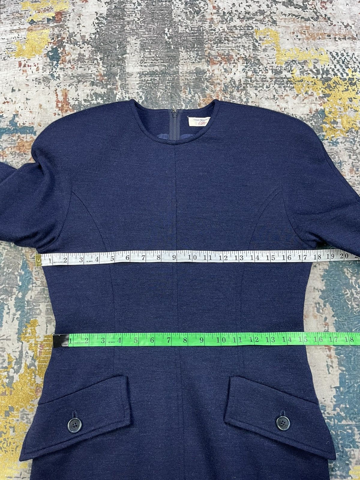 Givenchy Givenchy Life Navy Blue Ponte Shift Dress Size S / US 4 / IT 40 - 11 Thumbnail