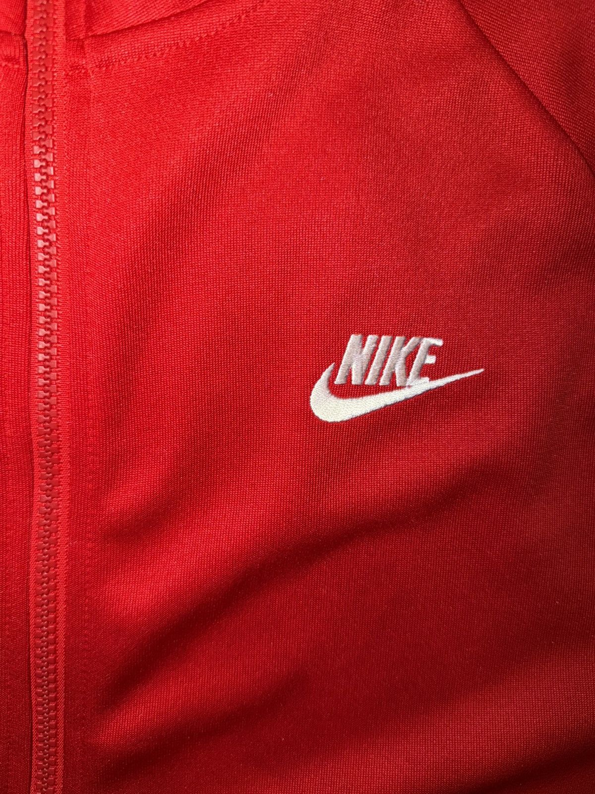 Nike Nike Sportswear Red White Full Zip Track Jacket Size Large Size US L / EU 52-54 / 3 - 3 Thumbnail