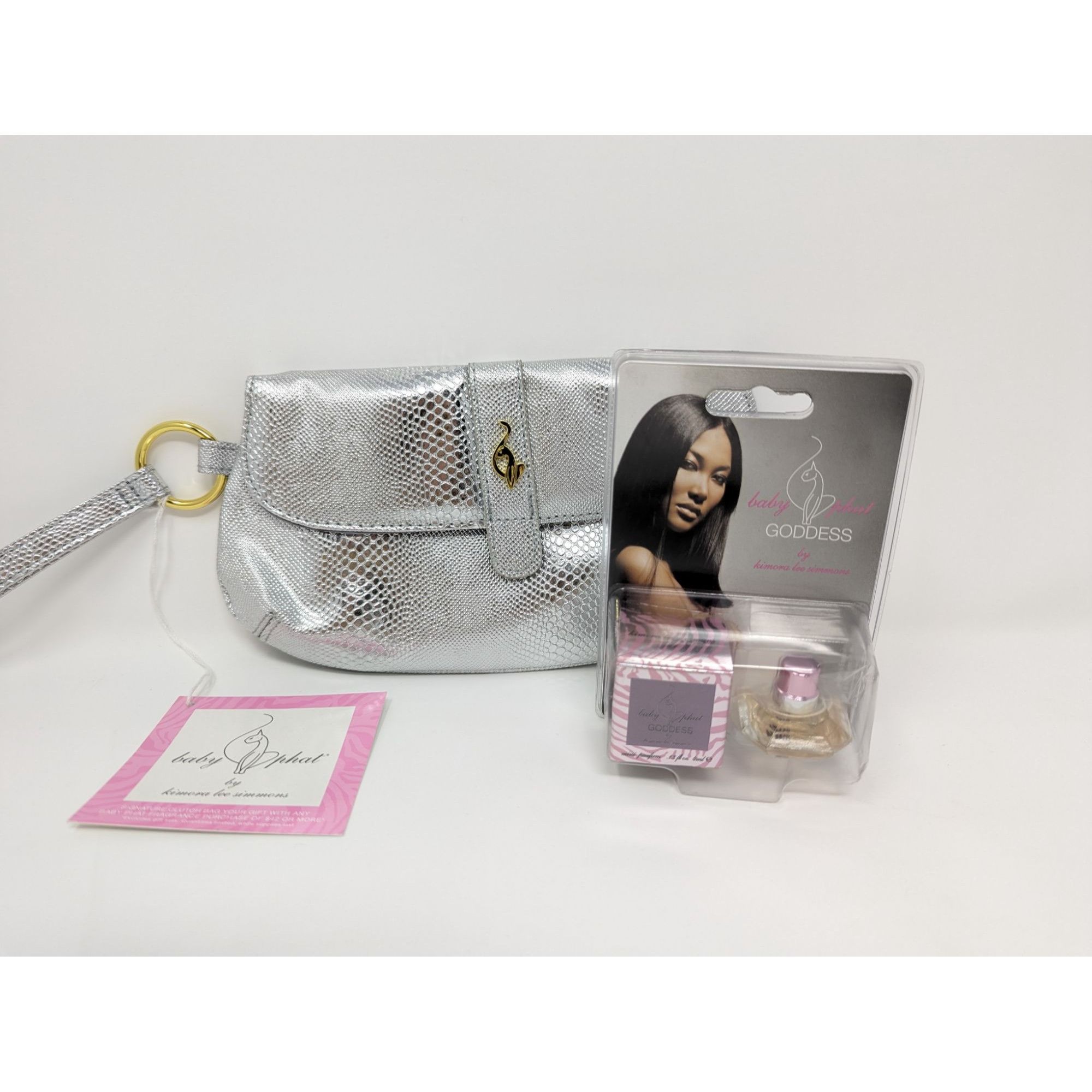 Vintage Baby Phat Goddess Perfume & Wristlet Set NWT .13 oz Mini Size ONE SIZE - 1 Thumbnail