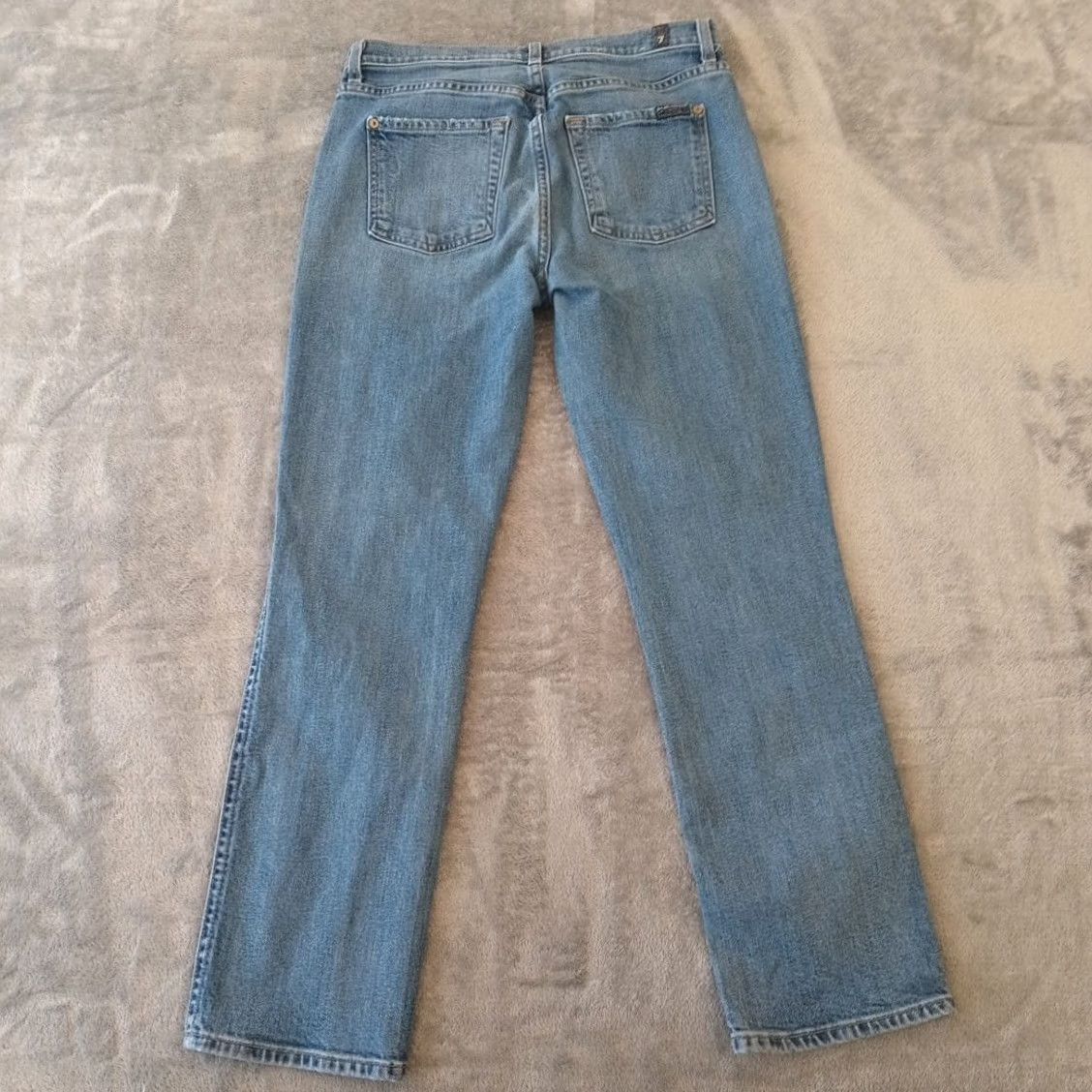 7 For All Mankind 7 For All Mankind Jeans Womens 27 Blue Edie Size Wash Button Fly 27x26 Size 27" / US 4 / IT 40 - 7 Thumbnail