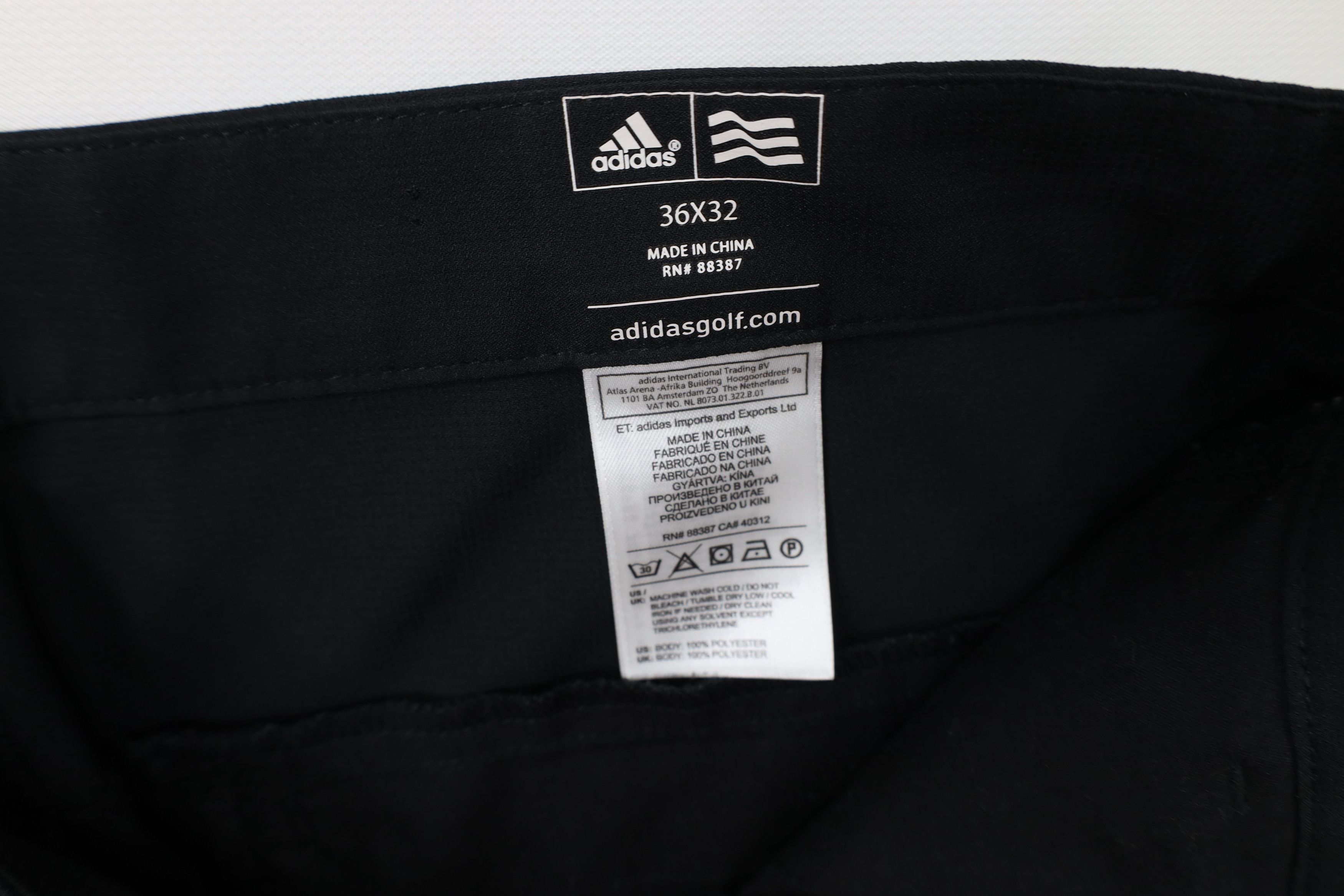 Adidas Vintage Y2K Adidas Golf Wide Leg Golfing Chino Pants Black Size US 36 / EU 52 - 7 Thumbnail