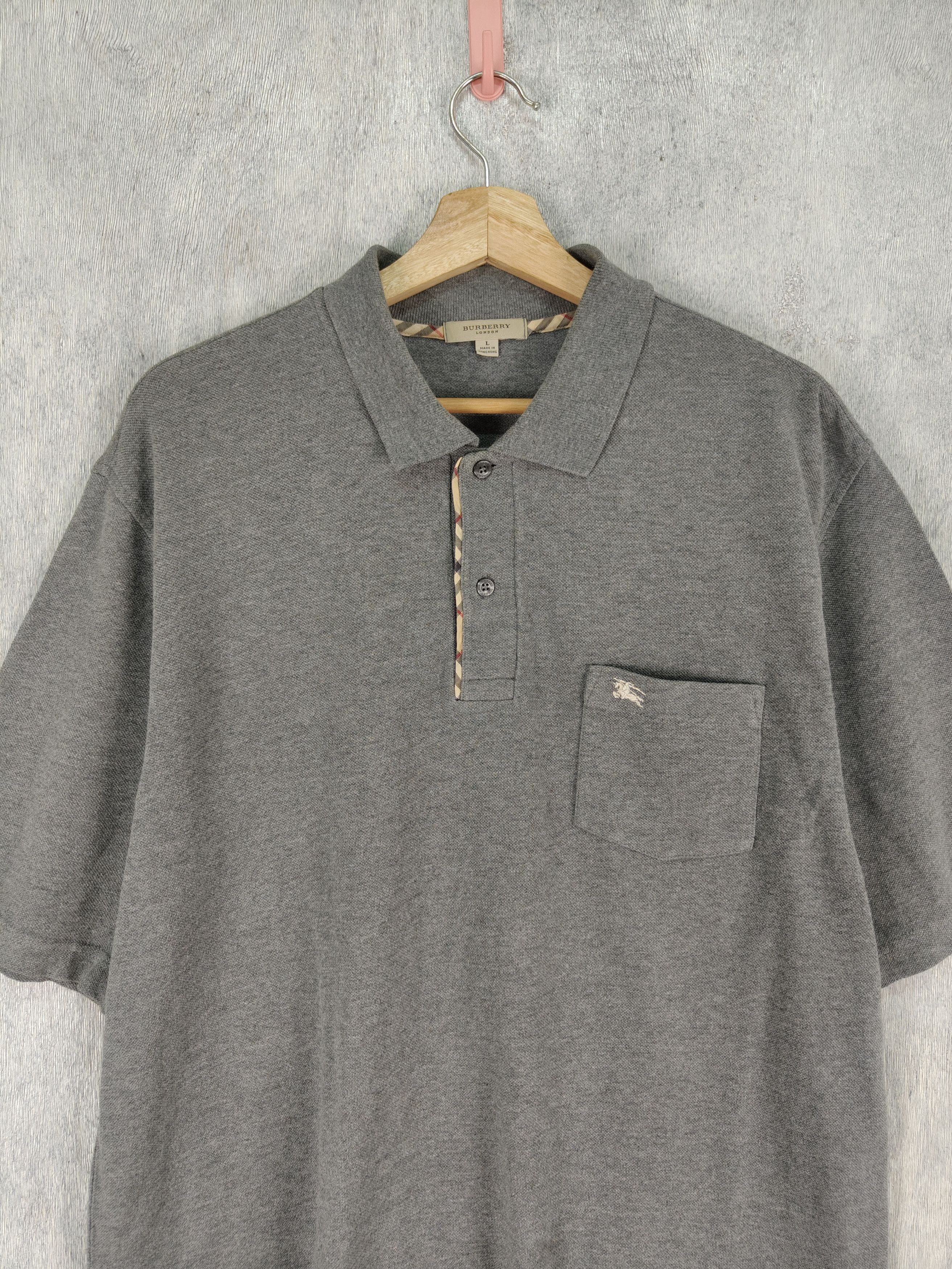 Burberry × Vintage Vintage Burberry Polo Shirt Size US L / EU 52-54 / 3 - 2 Thumbnail