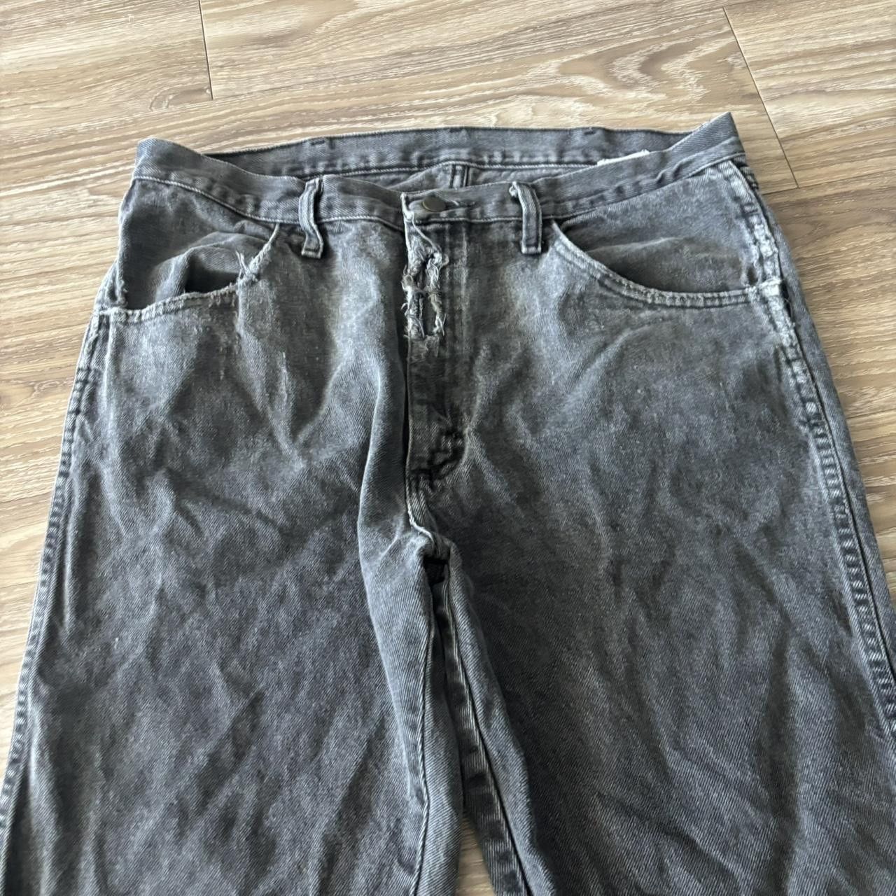 Japanese Brand Crazy Vintage Y2K/2000s Grunge Faded Black Skater Denim Jeans! 34x30 Size US 34 / EU 50 - 5 Thumbnail
