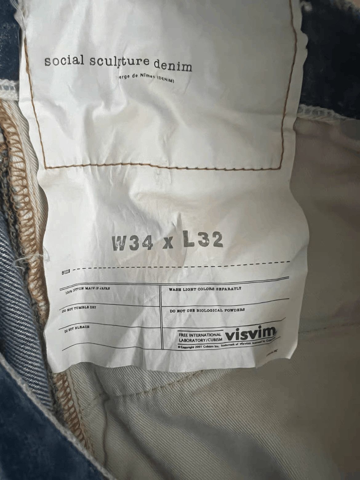 Sz 34 Visvim 15SS 04D5 Distressed Denim