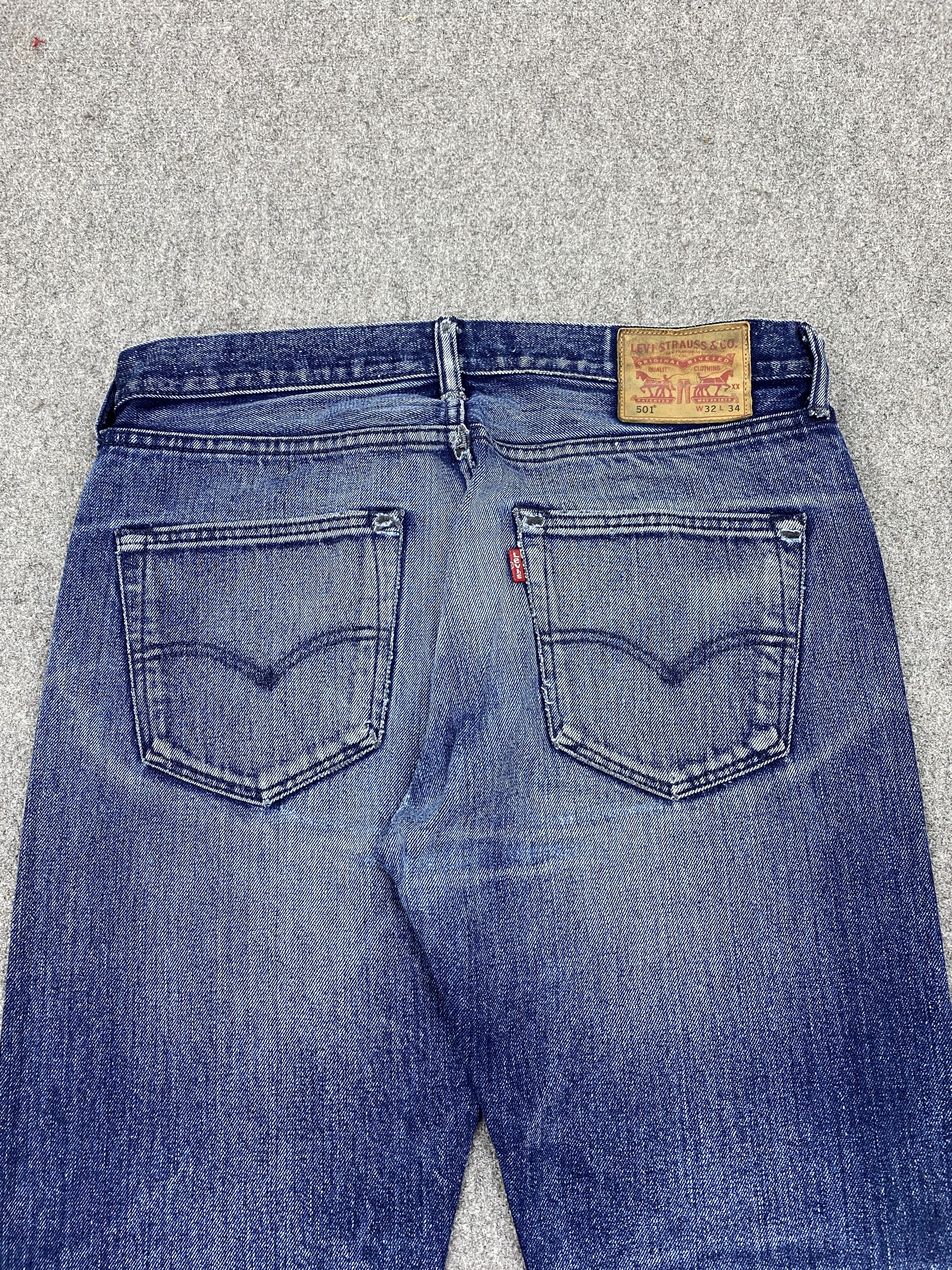 Levi's Vintage Levis 501 Faded Jeans DP2756 Size US 33 - 4 Thumbnail