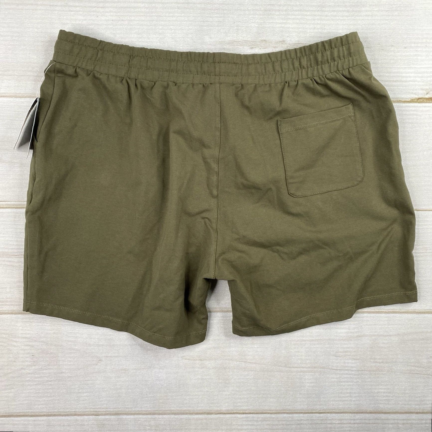 Vintage Baleaf Womens Shorts 2XL Green Cotton Drawstring Pockets Pull On Lounge Yoga Shirt Size 40" / US 18 - 6 Thumbnail