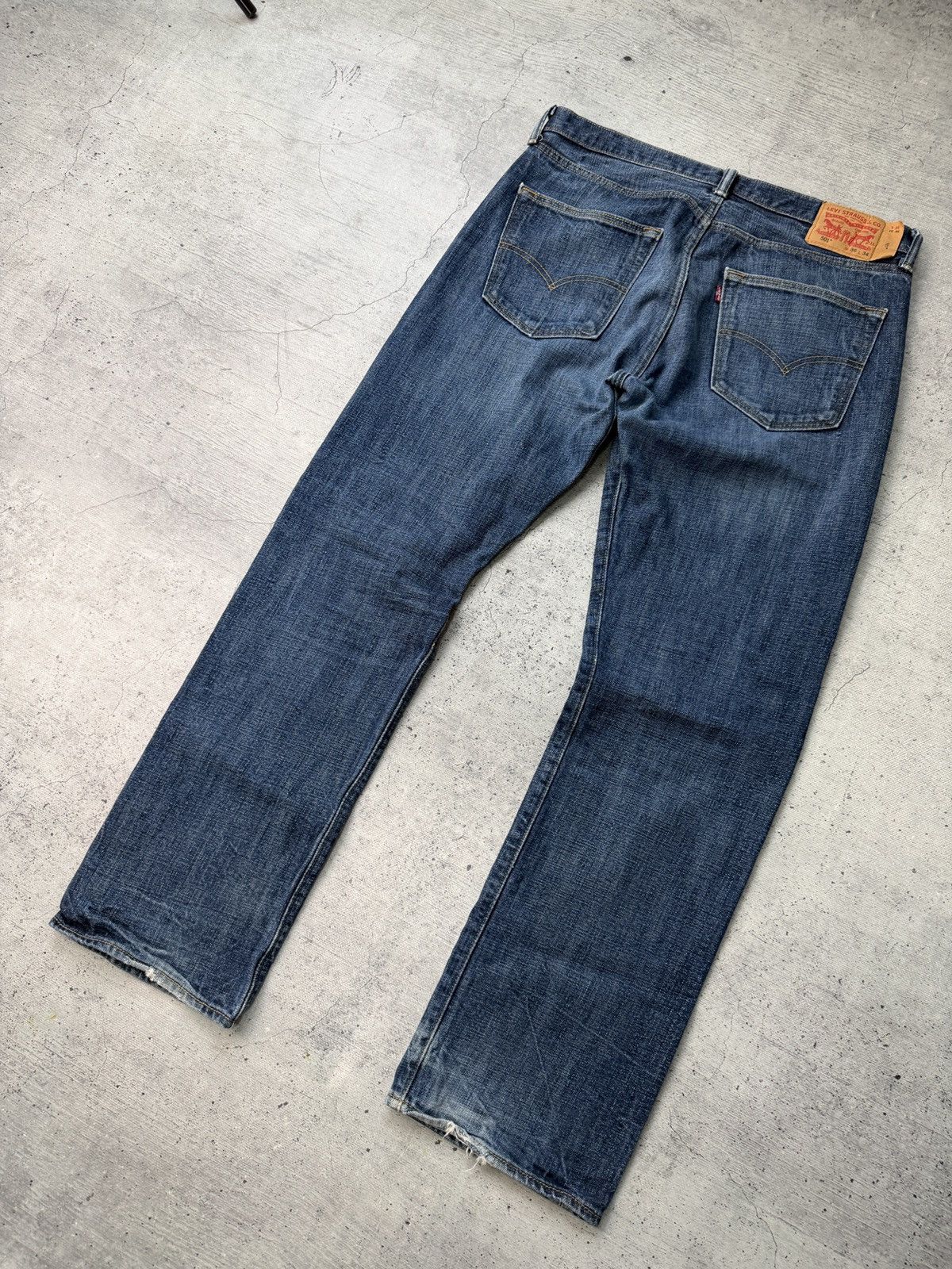 Levi's Vintage Levis 501 Distressed Denim 36/34 Size US 36 / EU 52 - 2 Thumbnail