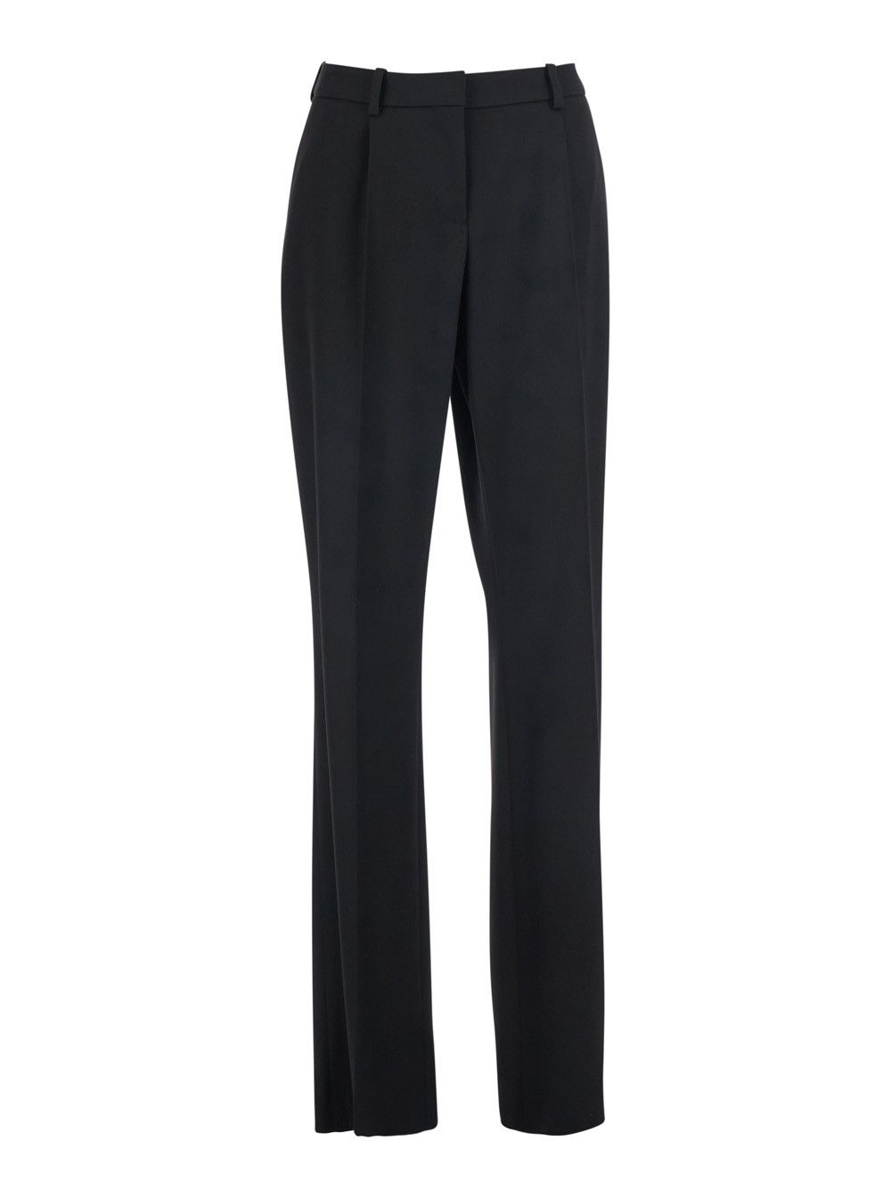 Balenciaga Black Straight-leg pants with Front Pleats in Wool for Women Size 27" / US 4 / IT 40 - 1 Thumbnail