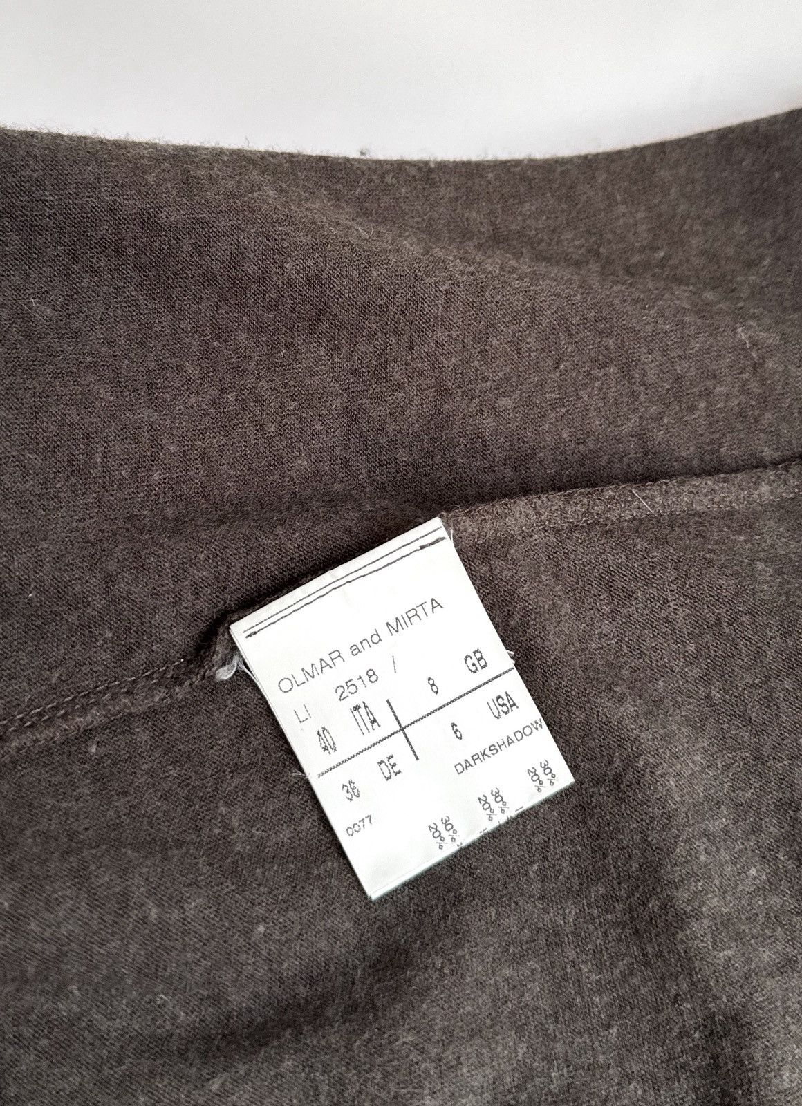Rick Owens Rick Owens asymmetric column midi dress knitted khaki-gray Size S / US 4 / IT 40 - 7 Thumbnail