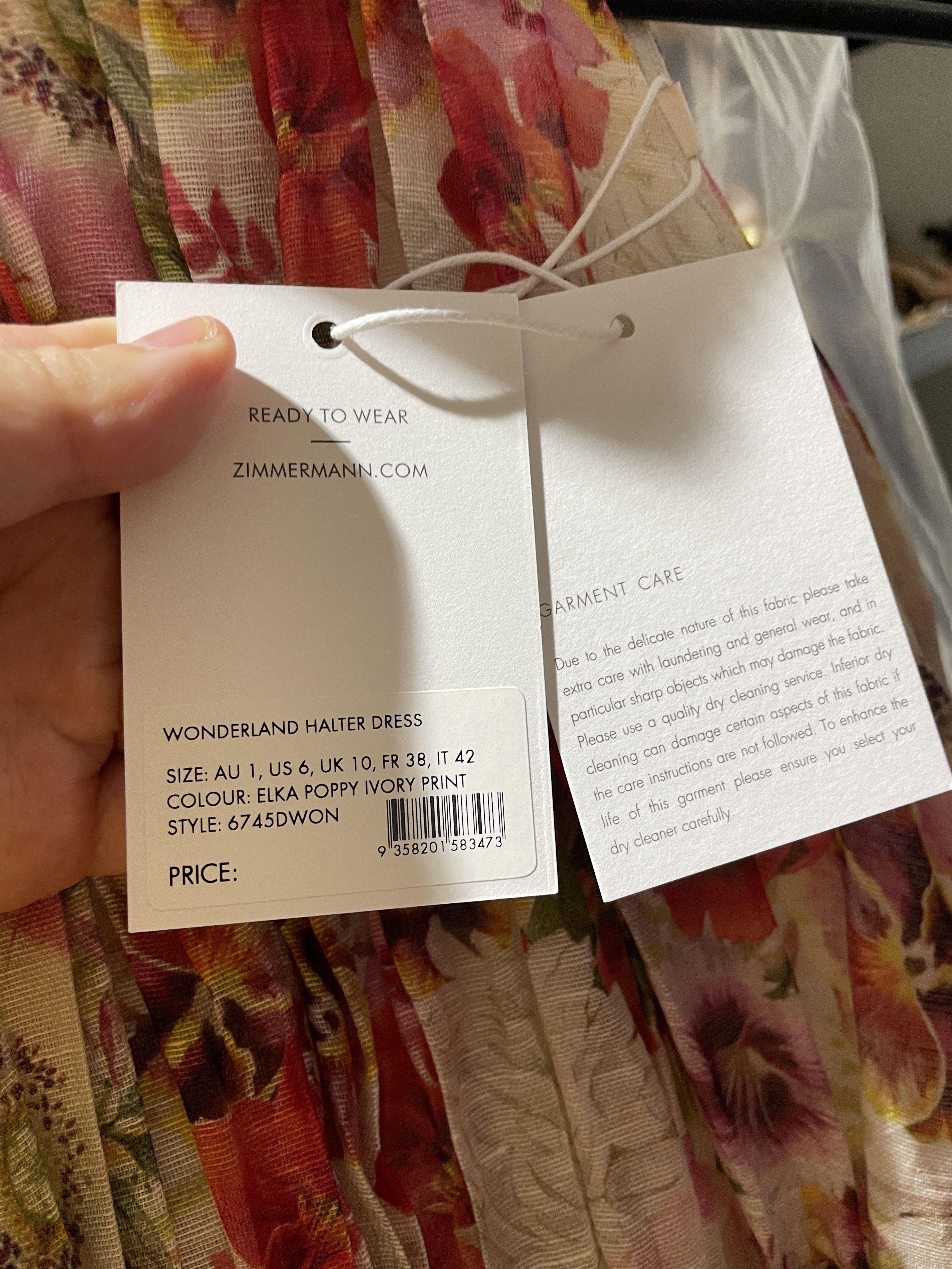 Zimmermann Wonderland Halter Dress | Grailed