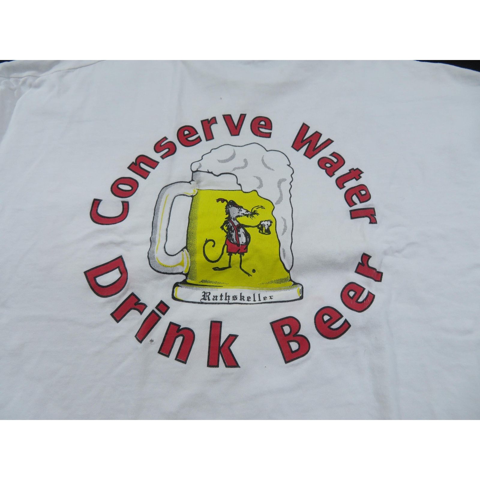 Hanes Conserve Water Drink Beer Rathskeller Rat Pocket Shirt Sz XL Size US XL / EU 56 / 4 - 2 Thumbnail
