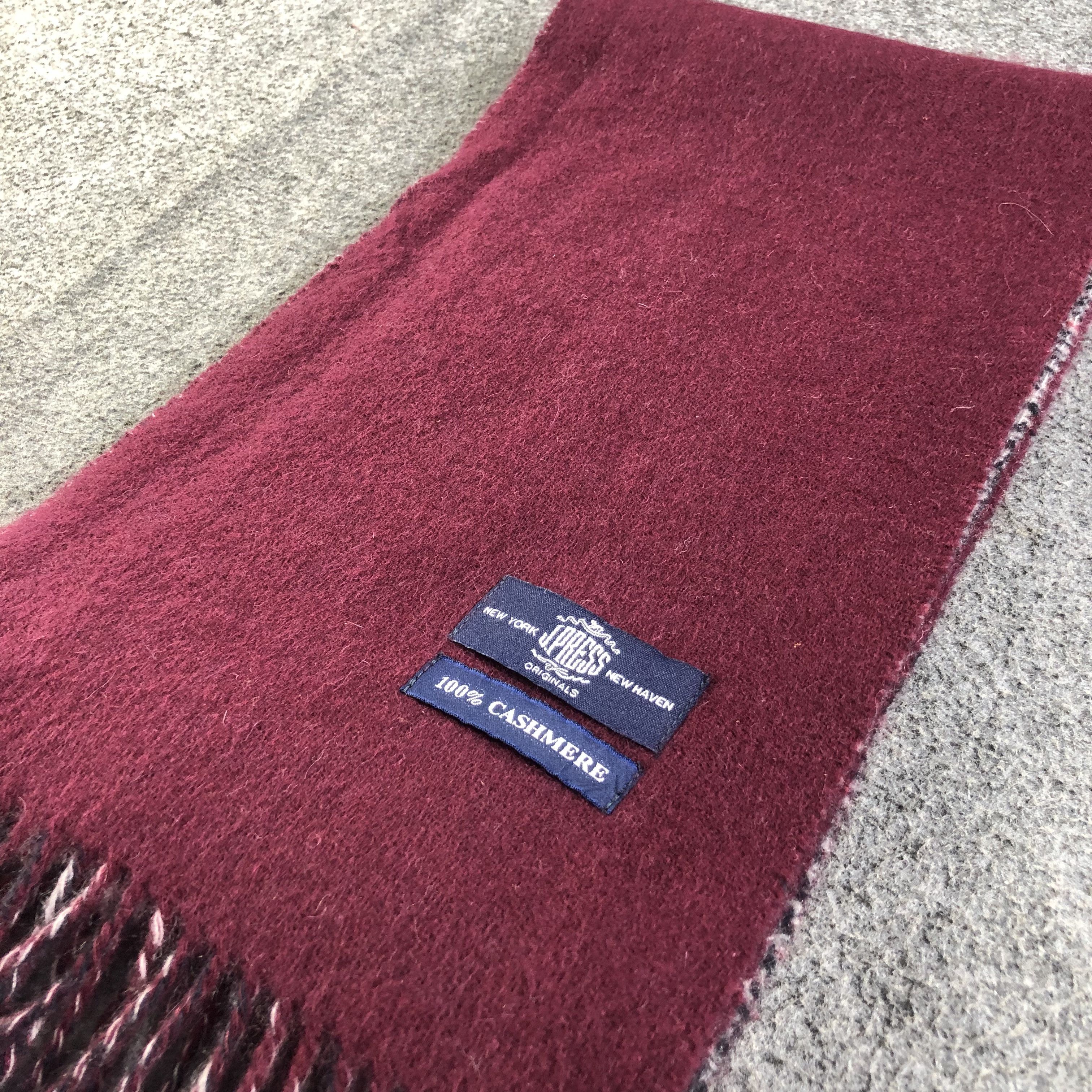 J. Press Reversible Cashmere Scarf Muffler V1087