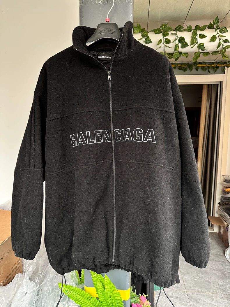 Balenciaga Classic letter woolen zipper 100% wool heavy dut
