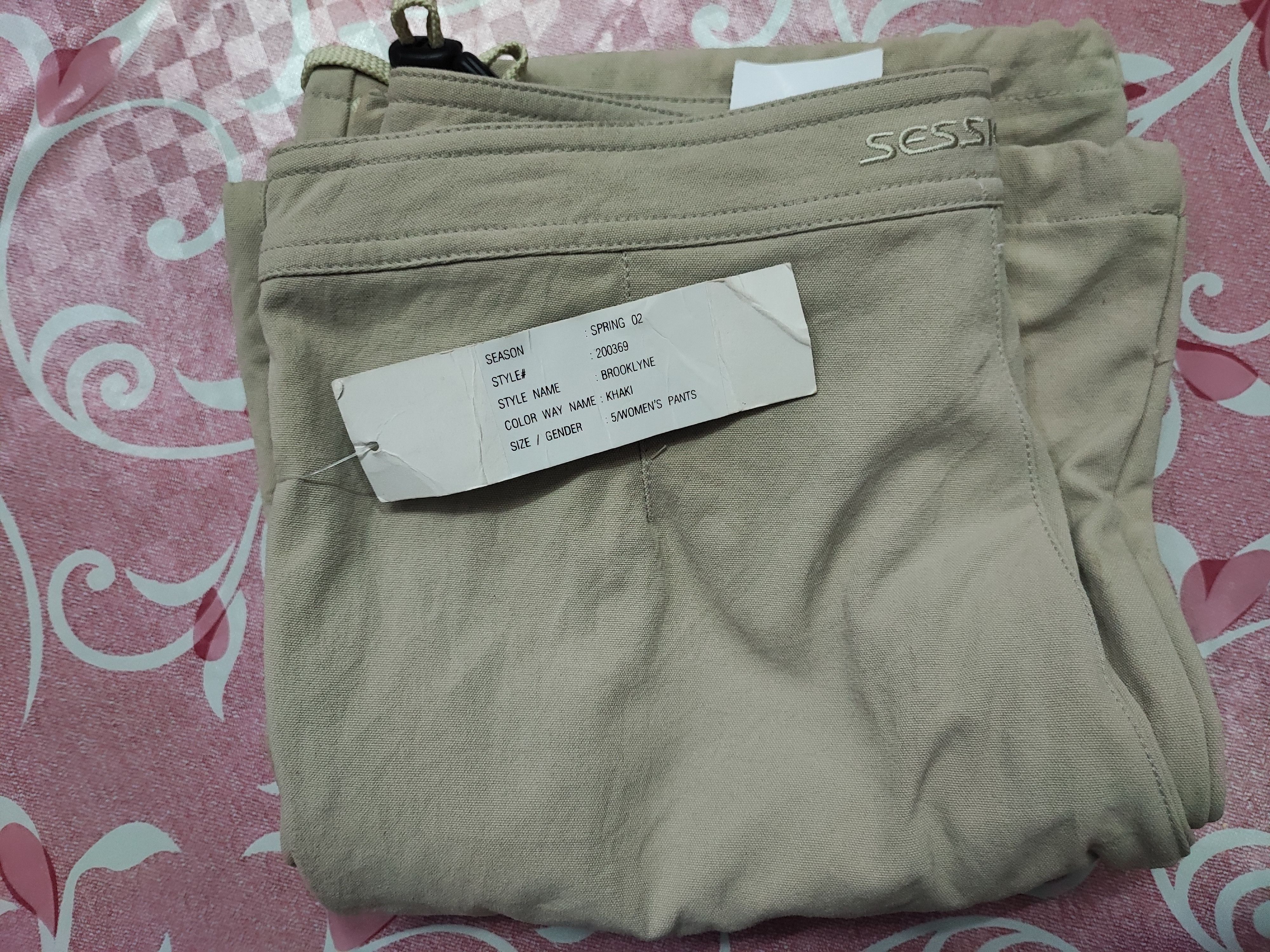 Sessions Cargo Light Pants Session Girl Brooklyn Khaki Size 31" - 2 Thumbnail