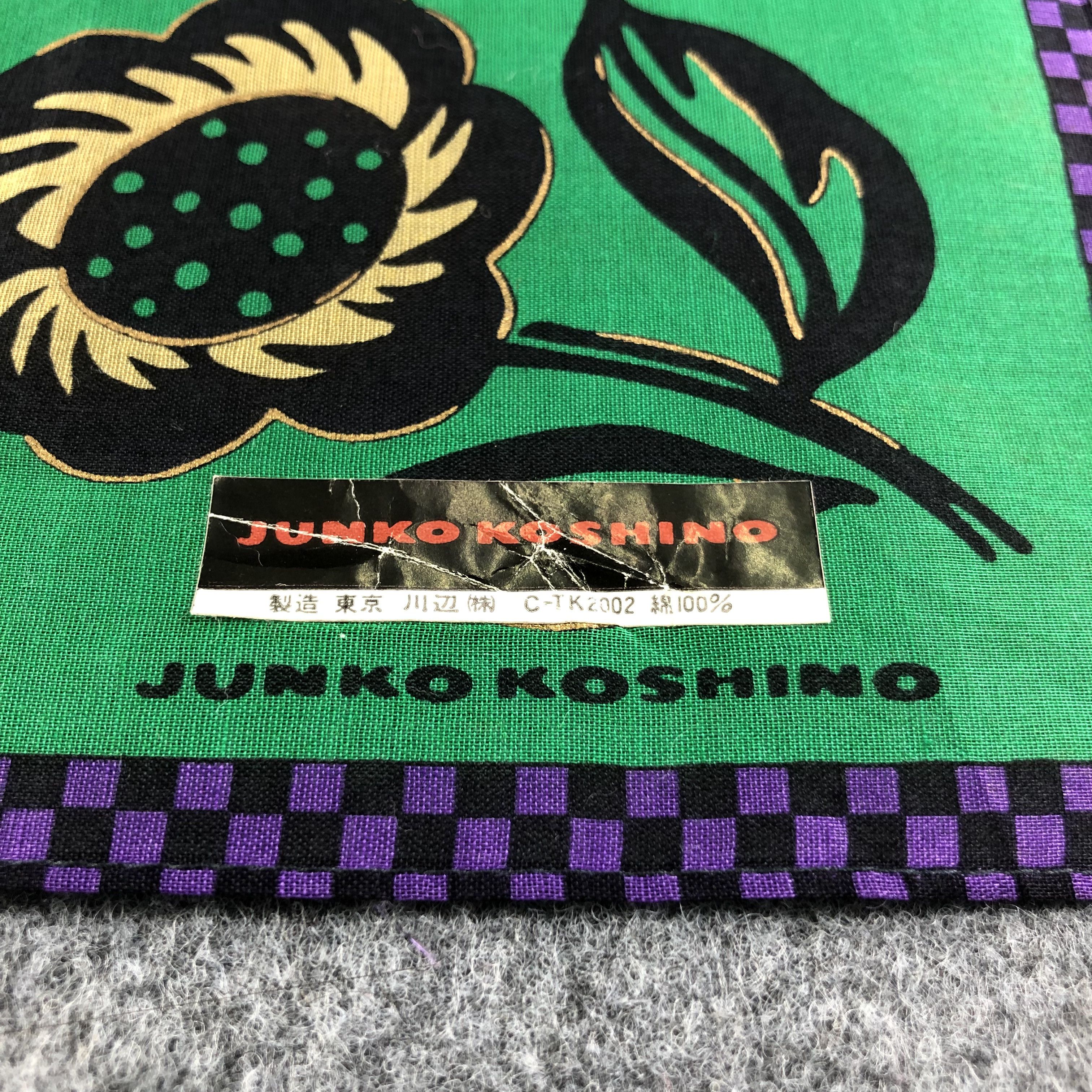 Mr. Junko × Vintage Junko Koshino Handkerchief Neckerchief Bandana H2280 Size ONE SIZE - 4 Thumbnail