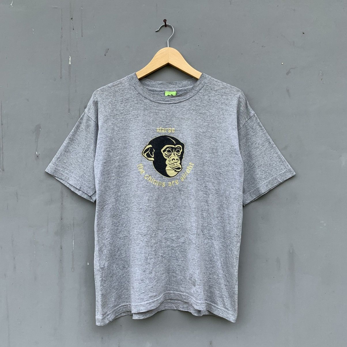 Vintage × Xlarge 90s XLARGE ‘THE CHIMPS ARE ALRIGHT’ Size US M / EU 48-50 / 2 - 1 Thumbnail