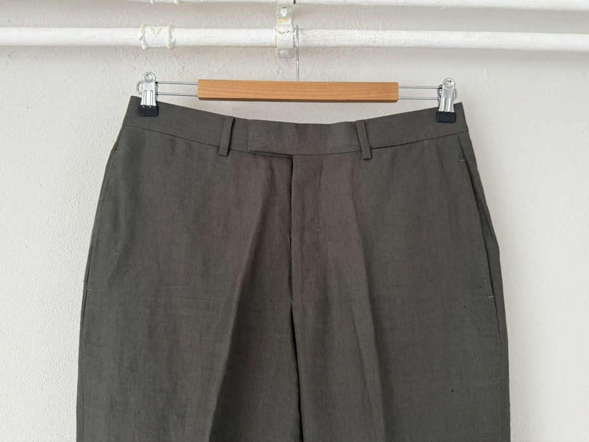 Hermes Hermès Olive Brown Linen Trousers Size US 33 - 3 Thumbnail