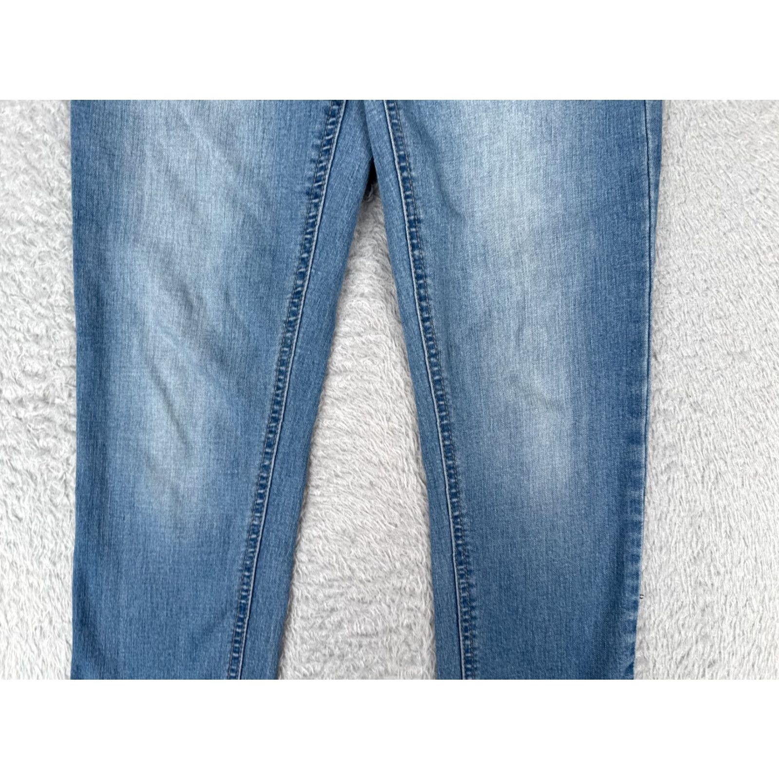 Vintage Kensie Jeans Womens Blue Denim Straight Leg Low Rise Cotton Blend Zip 28x24 Jeans Womens Boys? Size 26" / US 2 / IT 38 - 3 Thumbnail