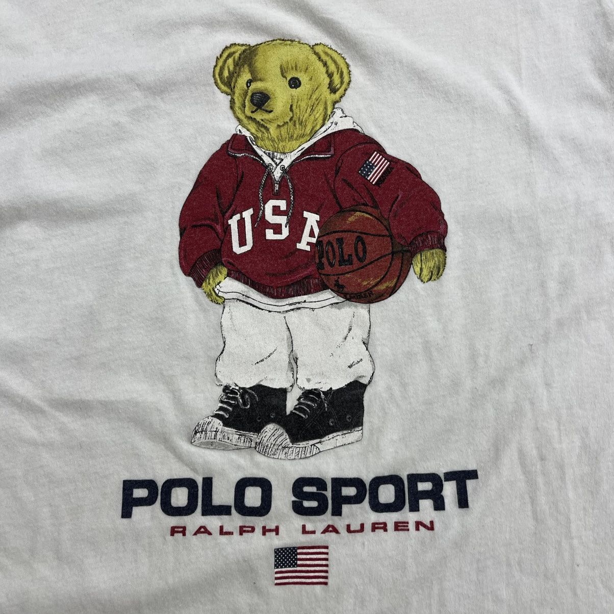 Polo Ralph Lauren 1990s Polo Sport Polo Bear Ralph Lauren Big Logo Tee Size US S / EU 44-46 / 1 - 3 Thumbnail