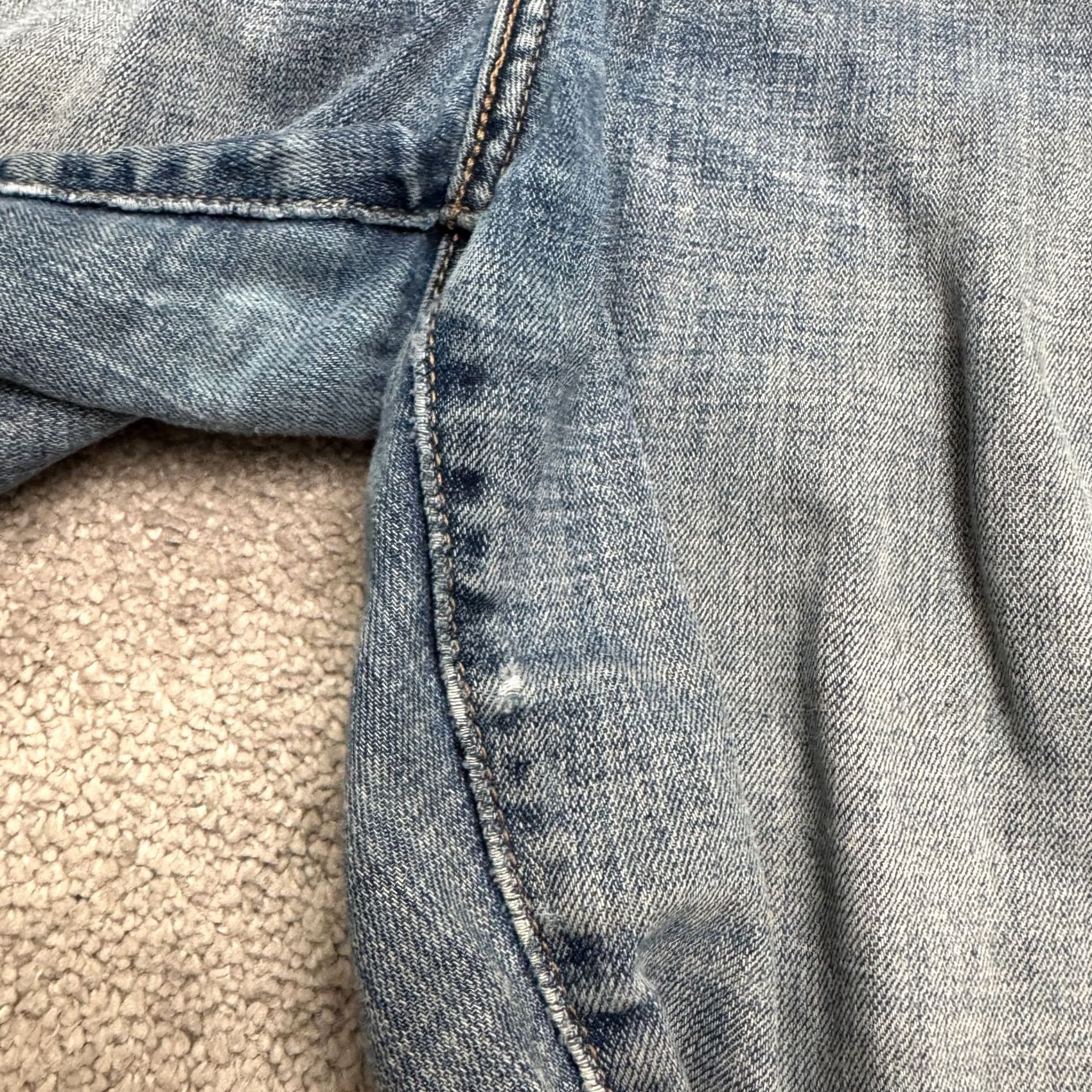 Levi's Levi's 505 Jeans Mens 38x27 Denim Straight Blue Medium Wash Cotton 5-Pocket Regular Size US 38 / EU 54 - 5 Thumbnail