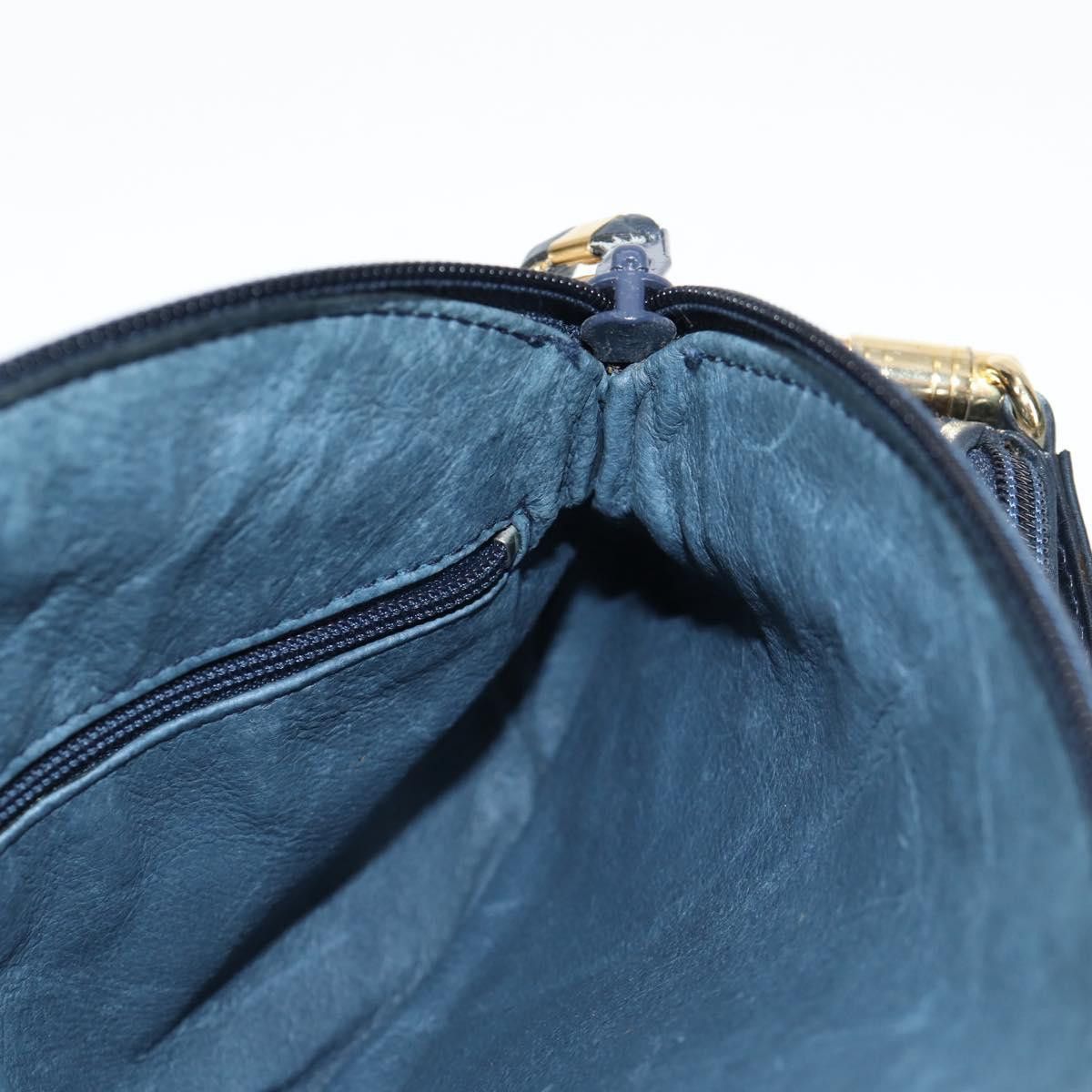 Gucci GUCCI Micro GG Canvas Shoulder Bag Suede Navy Gold 001 261 Size ONE SIZE - 20 Thumbnail