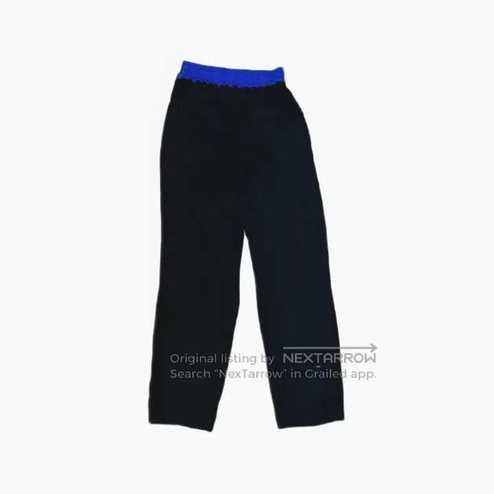 Balenciaga Balenciaga Black Distressed Trousers with Unique Waistband. Size US 34 / EU 50 - 3 Thumbnail