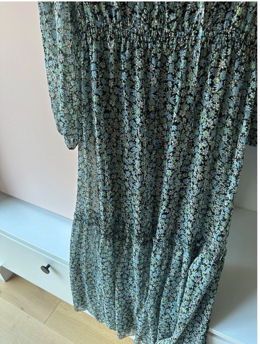 Maje New French Designer Floral Midi Dress Size M / US 6-8 / IT 42-44 - 14 Thumbnail