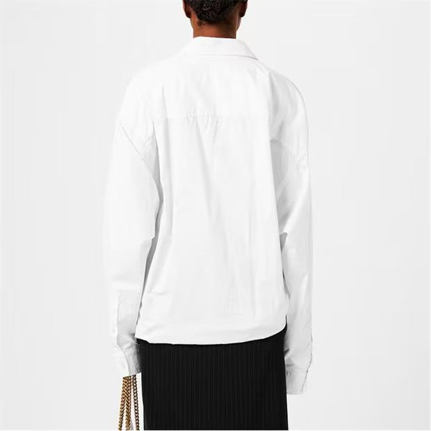 Balenciaga o1g2r1mq0924 Shirt in White Size L / US 10 / IT 46 - 5 Thumbnail