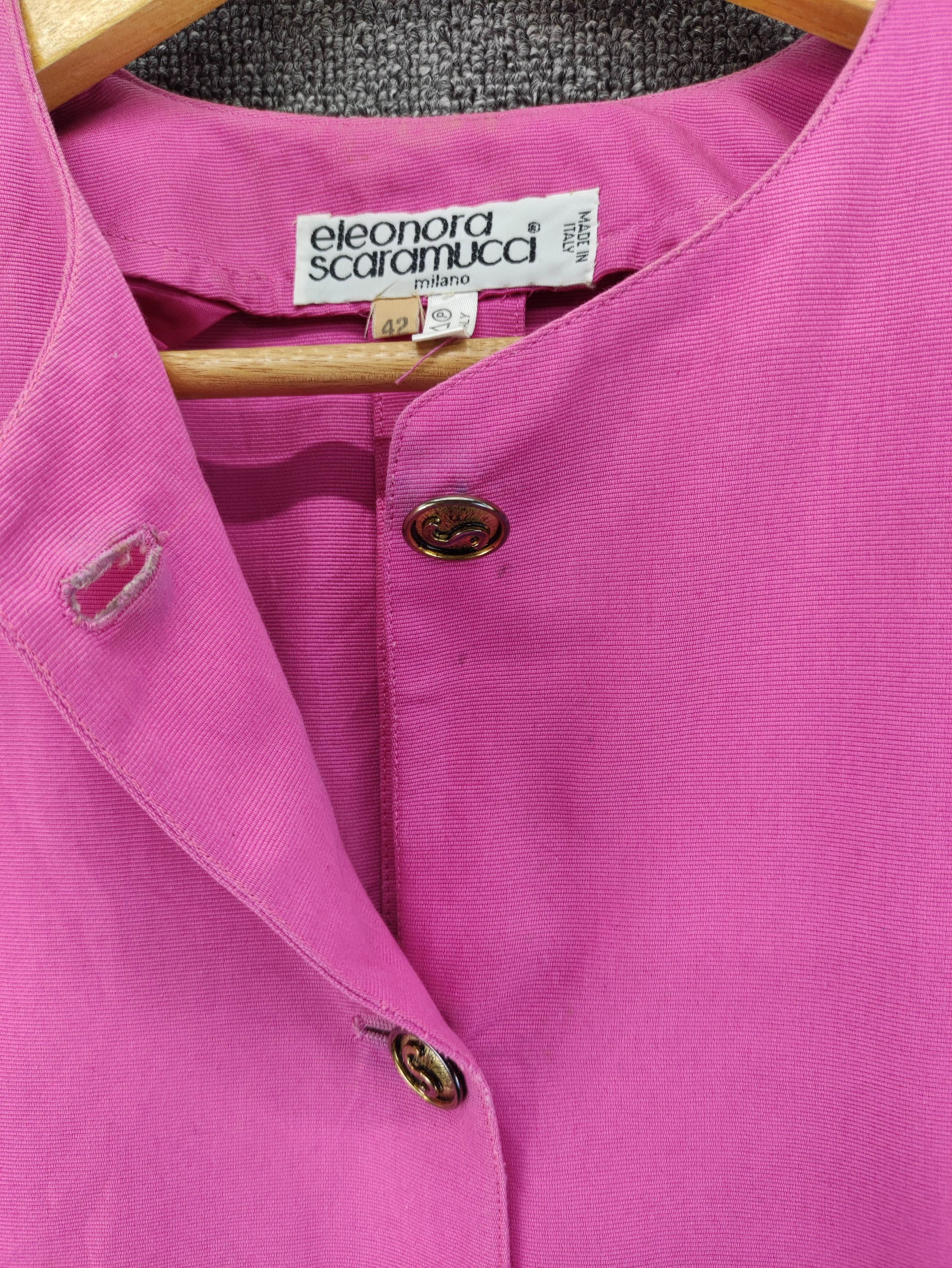 Vintage Vintage Eleonora Scaramucci Milano Short Sleeve Coat Jacket Size S / US 4 / IT 40 - 5 Thumbnail