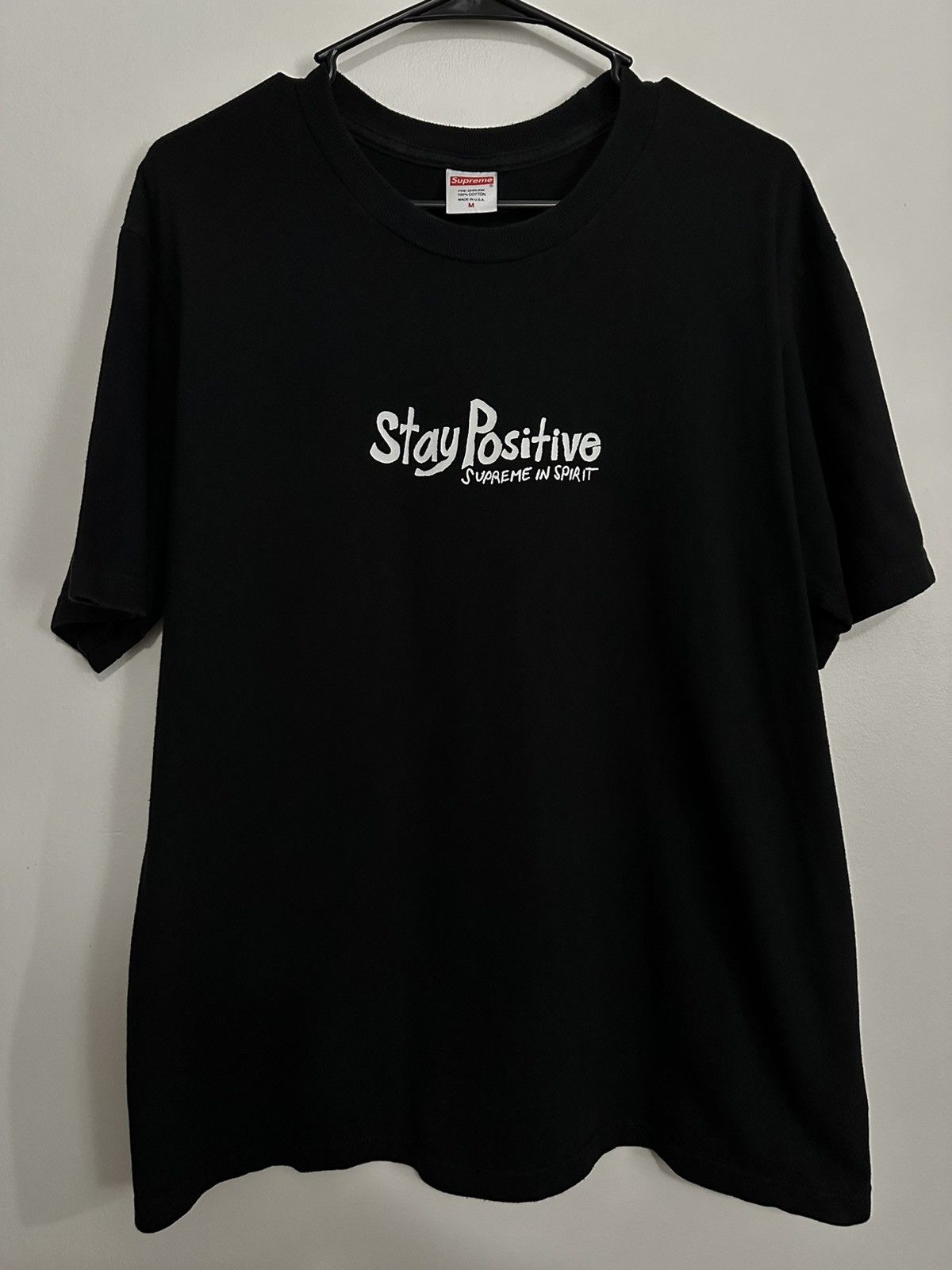Supreme Supreme Stay Positive Tee Size US M / EU 48-50 / 2 - 1 Thumbnail