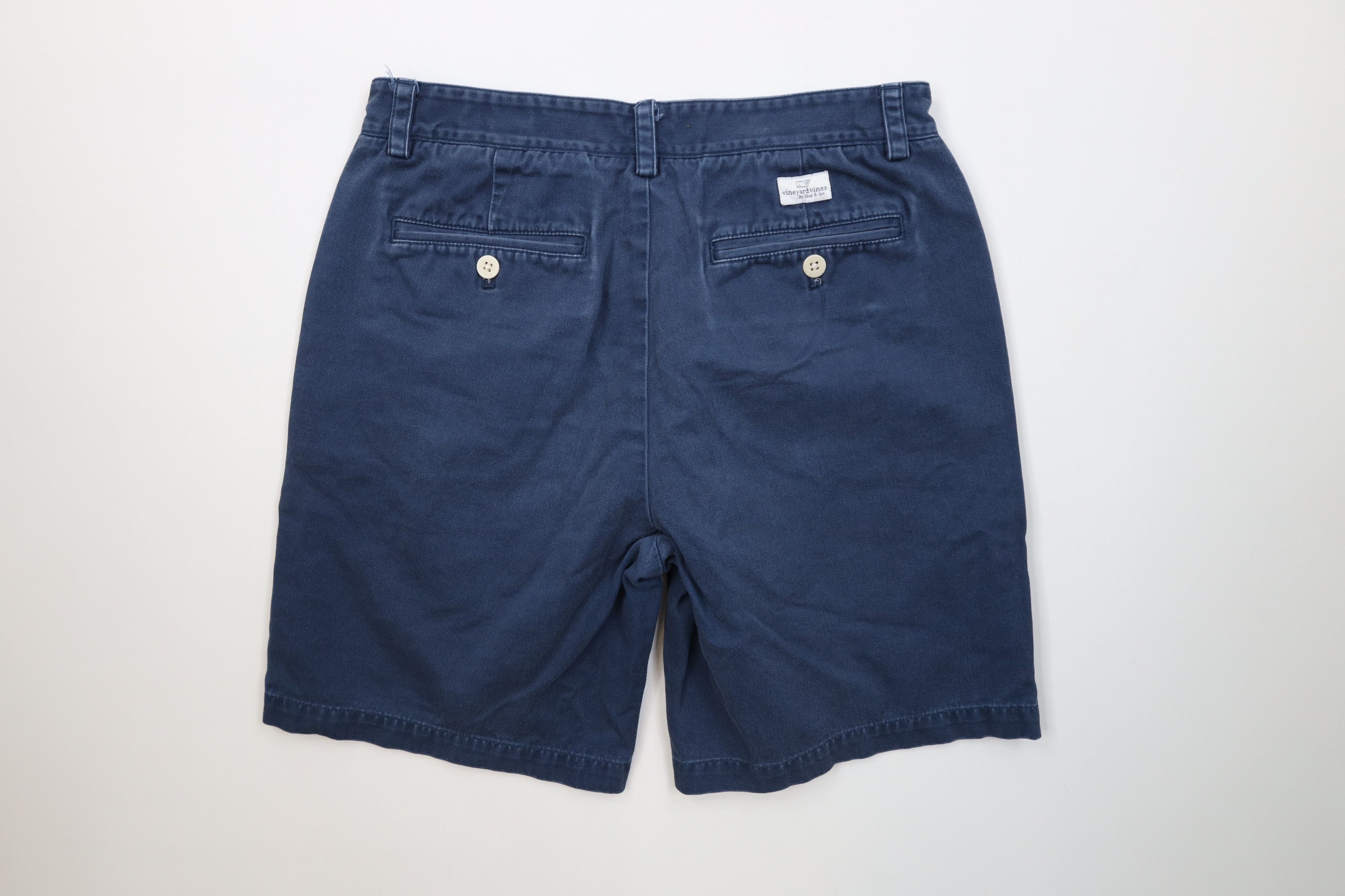 Vineyard Vines Vineyard Vines Above Knee Club Chino Shorts Navy Blue Cotton Size US 30 / EU 46 - 7 Thumbnail