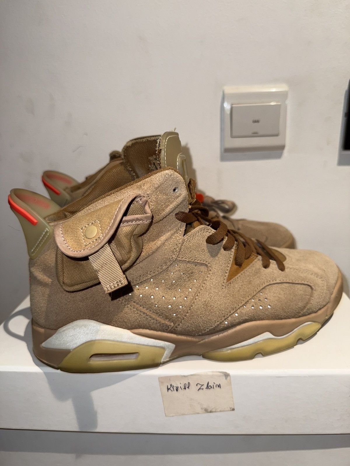 Jordan Brand × Travis Scott AJ 6 ‘British Khaki’ Size US 10.5 / EU 43-44 - 9 Thumbnail