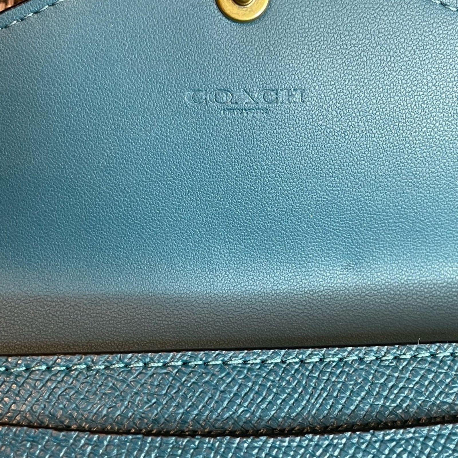 Coach Coach Crossgrain Texture Leather Wyn Envelope Wallet Size ONE SIZE - 4 Thumbnail