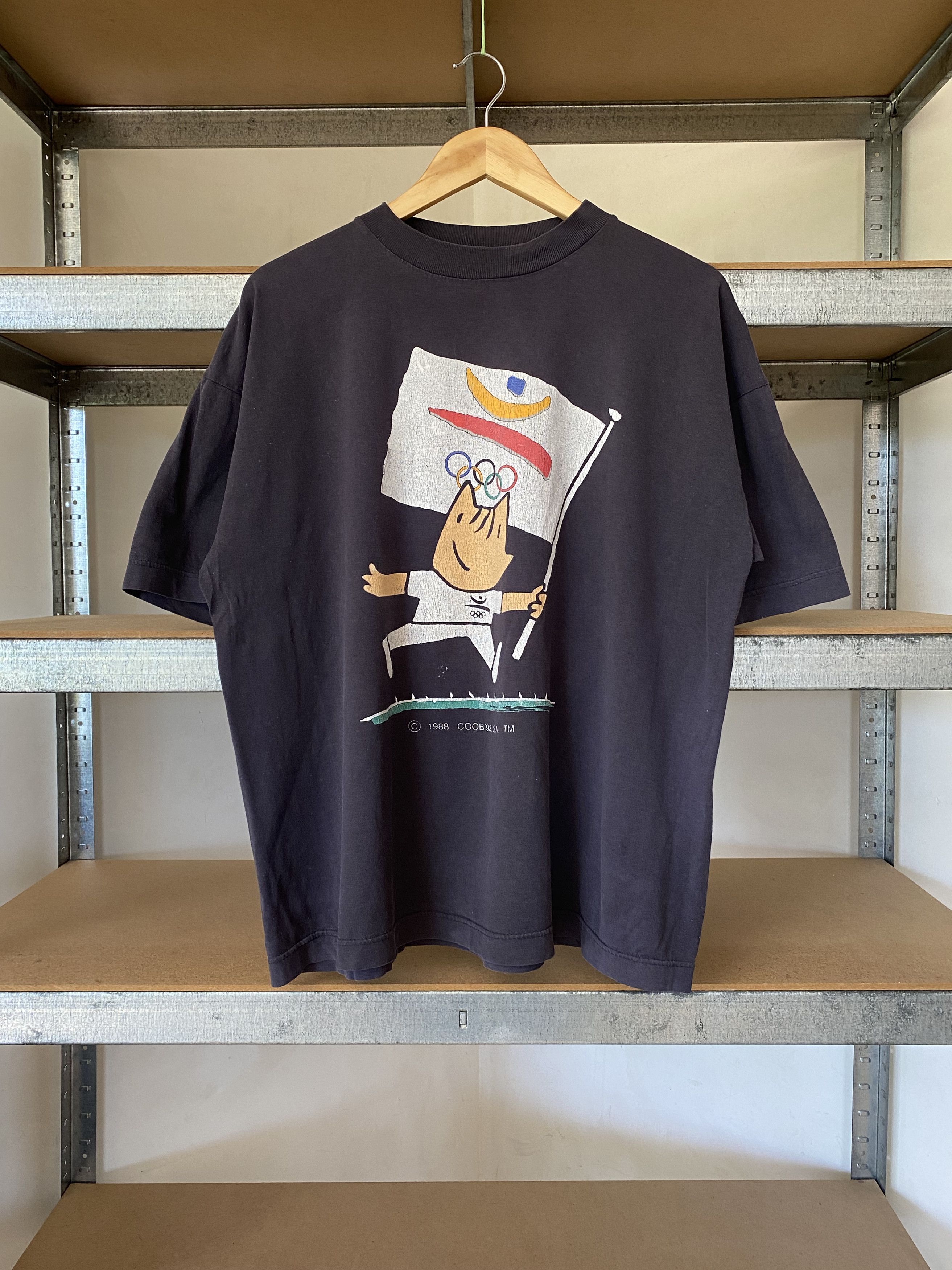 Barcelona Olympics Mascot Vintage 1992 N.O.S Promo Coob Tee