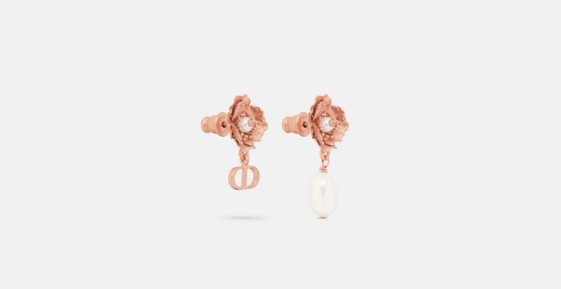 Dior o1w1db10424 Size: OS D-Millefiori Earrings in White/Pink Size ONE SIZE - 1 Thumbnail