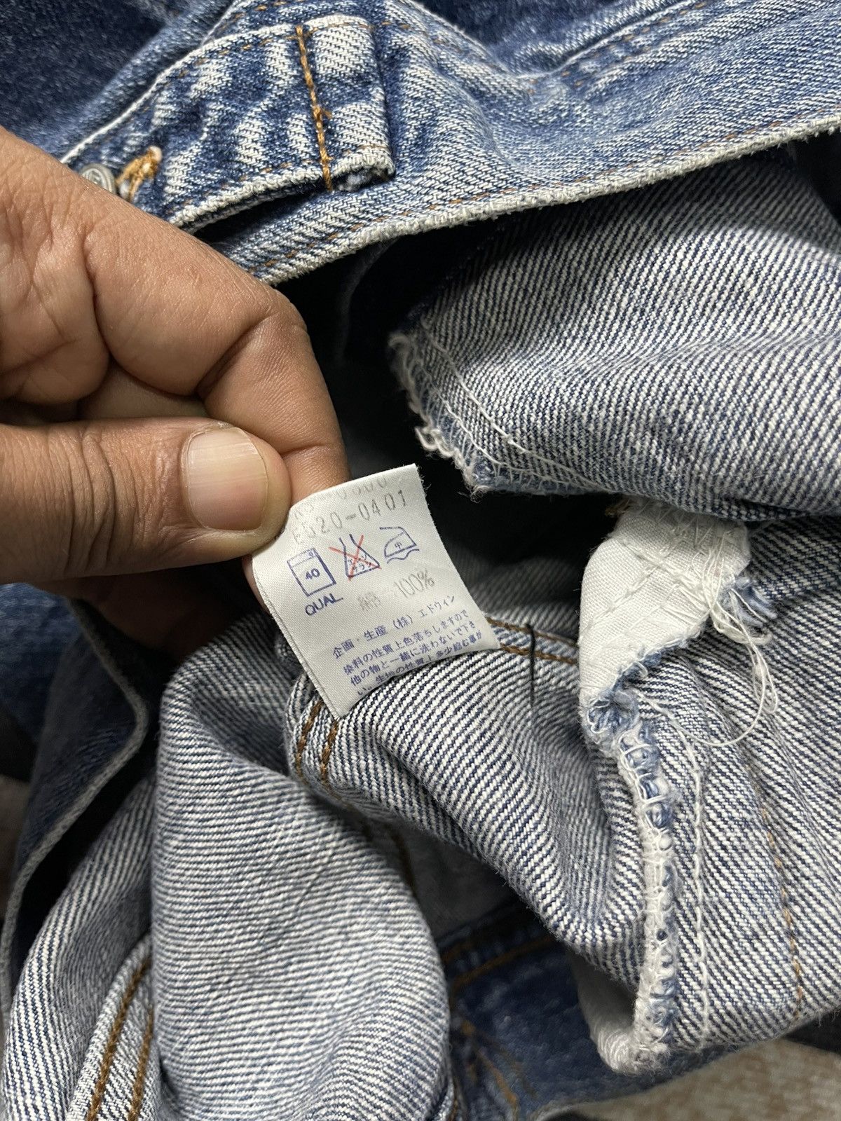 Edwin VINTAGE 90s EDWIN WESTERN DENIM JACKET Size US L / EU 52-54 / 3 - 14 Thumbnail