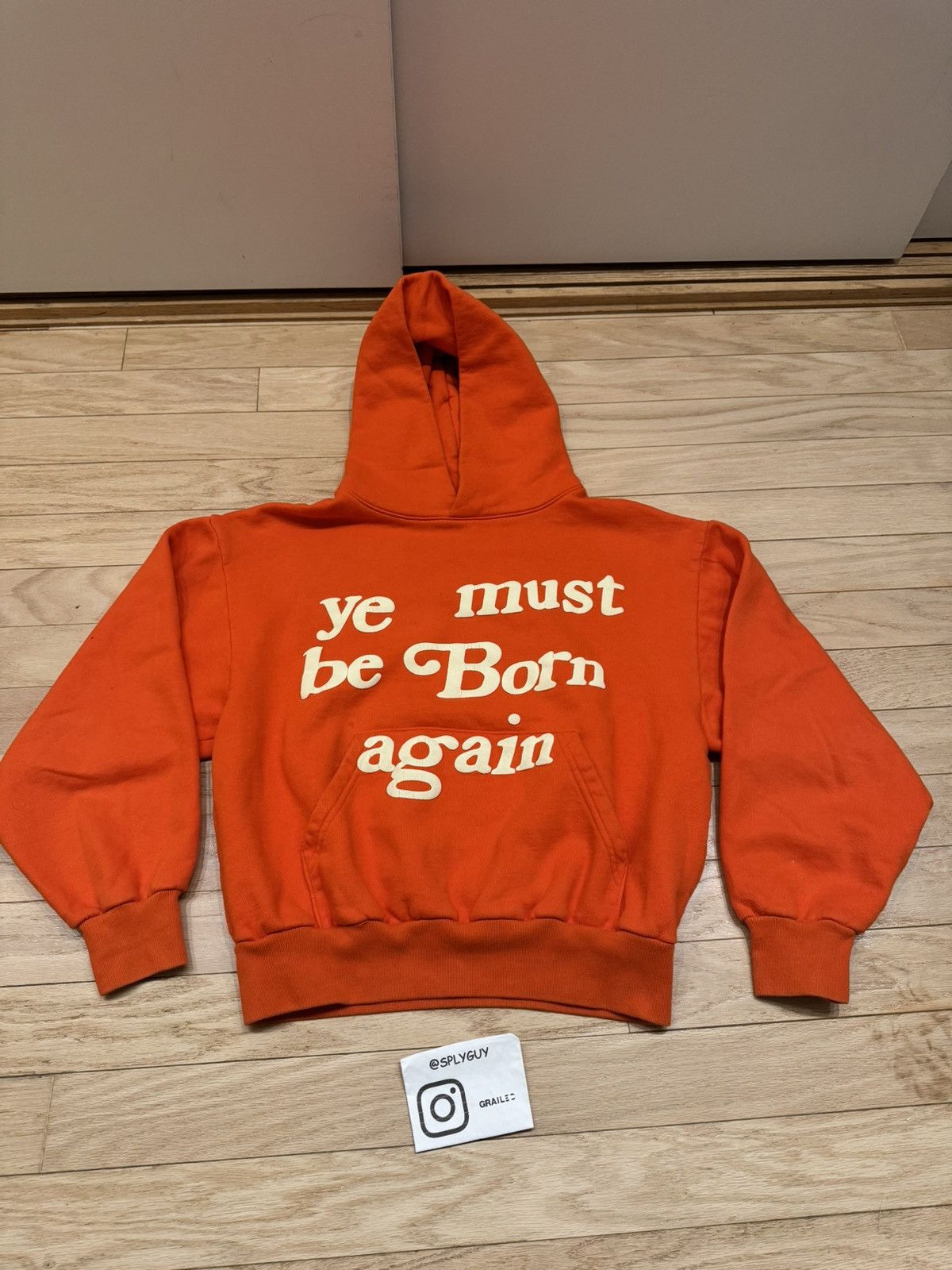 Cactus Plant Flea Market × Kanye West Ye Must Be Born Again CPFM Orange Hoodie sz Medium Size ONE SIZE - 2 Thumbnail