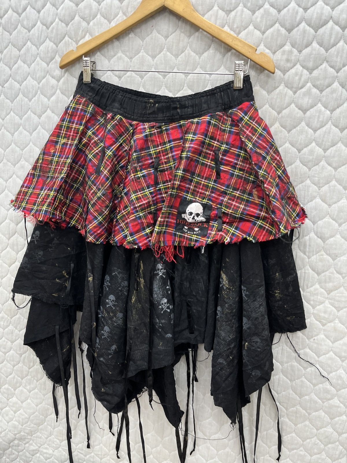 Beauty Beast × Japanese Brand × Seditionaries 🔥🔥🔥ARCHIVE HIDE ROCK TARTAN PUNK SKIRTS Size 32" / US 10 / IT 46 - 2 Thumbnail