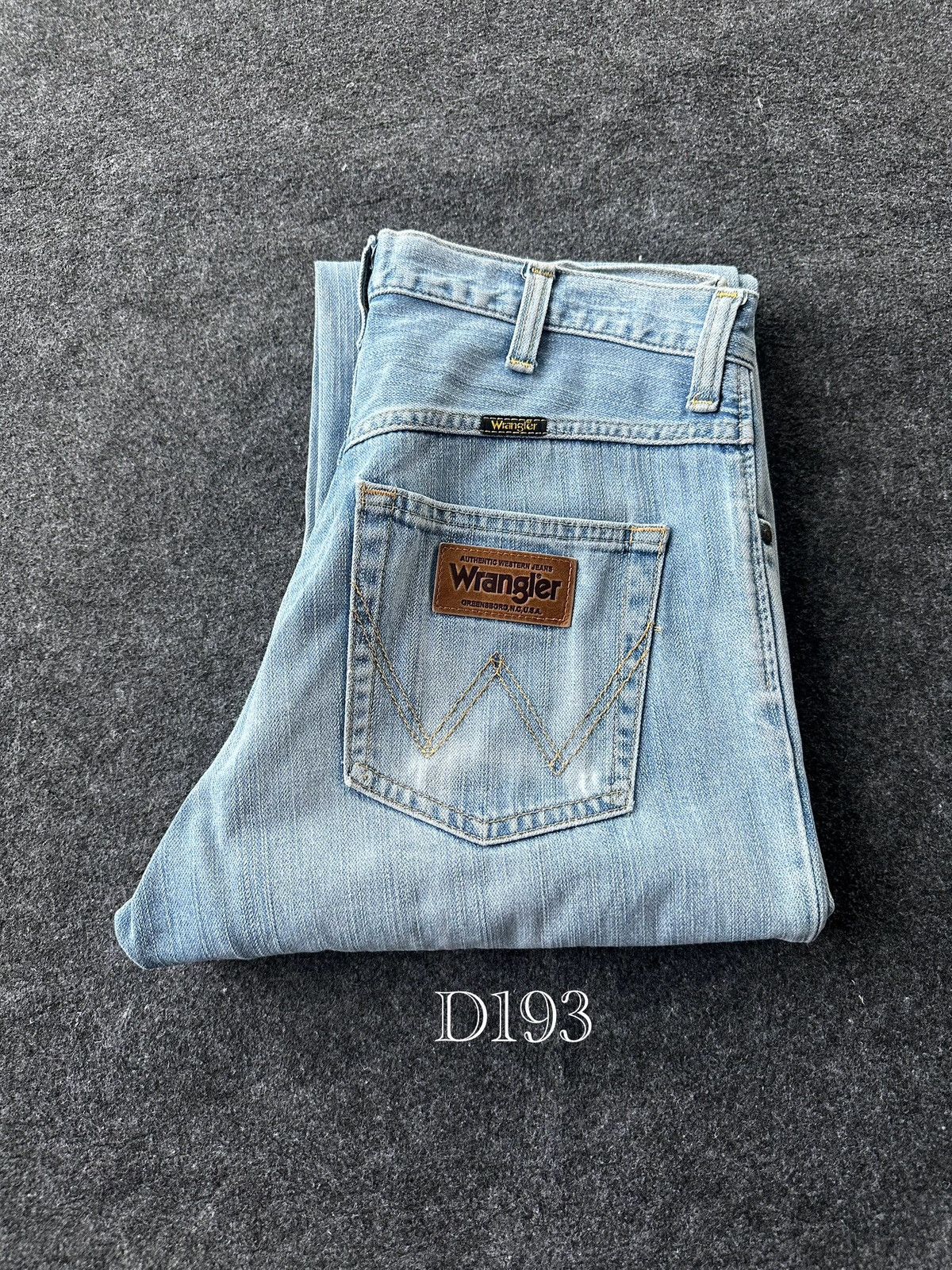 Fadeless × Vintage × Wrangler Wrangler Vintage Light Blue Washed Denim D193 Size US 30 / EU 46 - 15 Thumbnail