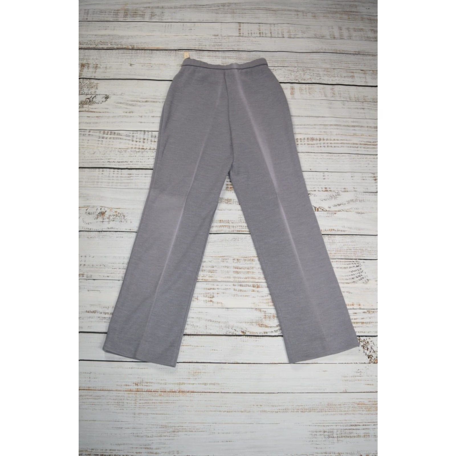 Vintage VINTAGE WOMENS Koret of California NWT SZ 8 POLYESTER HIGH WAISTED GREY PANTS Mod/GoGo Size 26" / US 2 / IT 38 - 7 Thumbnail