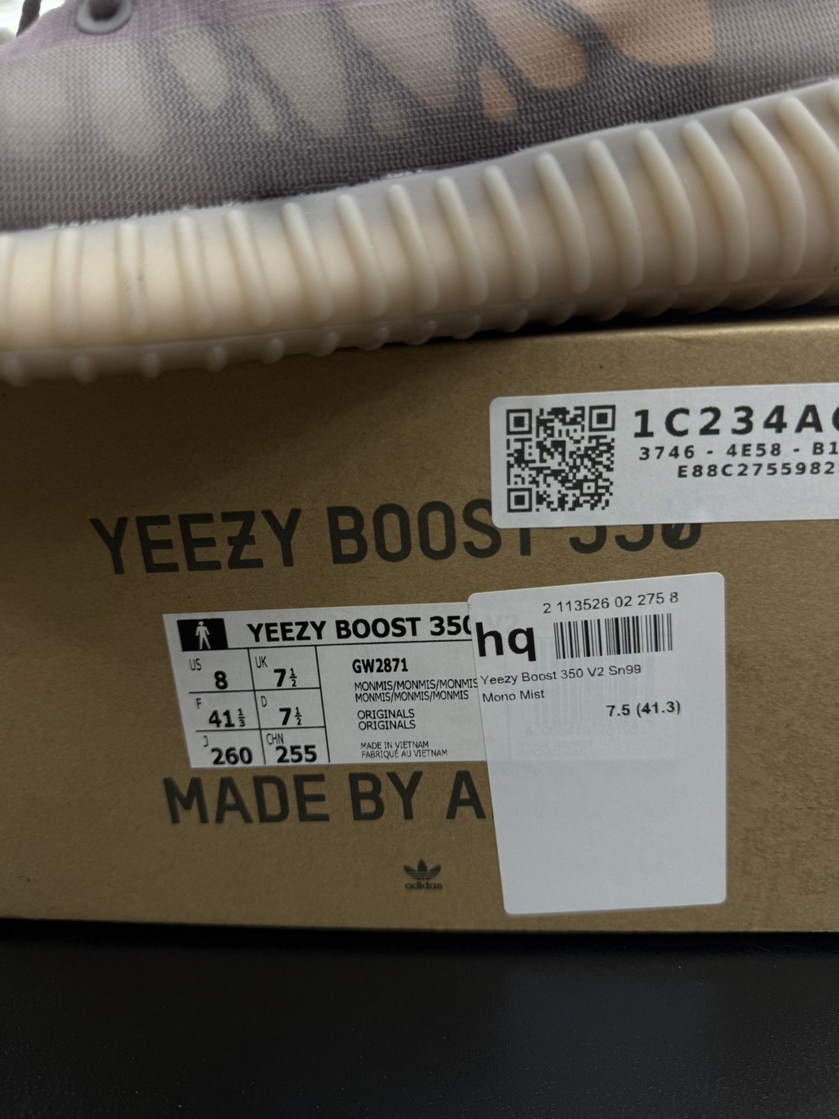 Yeezy Yeezy 350 Mono Mist Grey Size 8 Brand New W Box Size US 8 / EU 41 - 14 Thumbnail