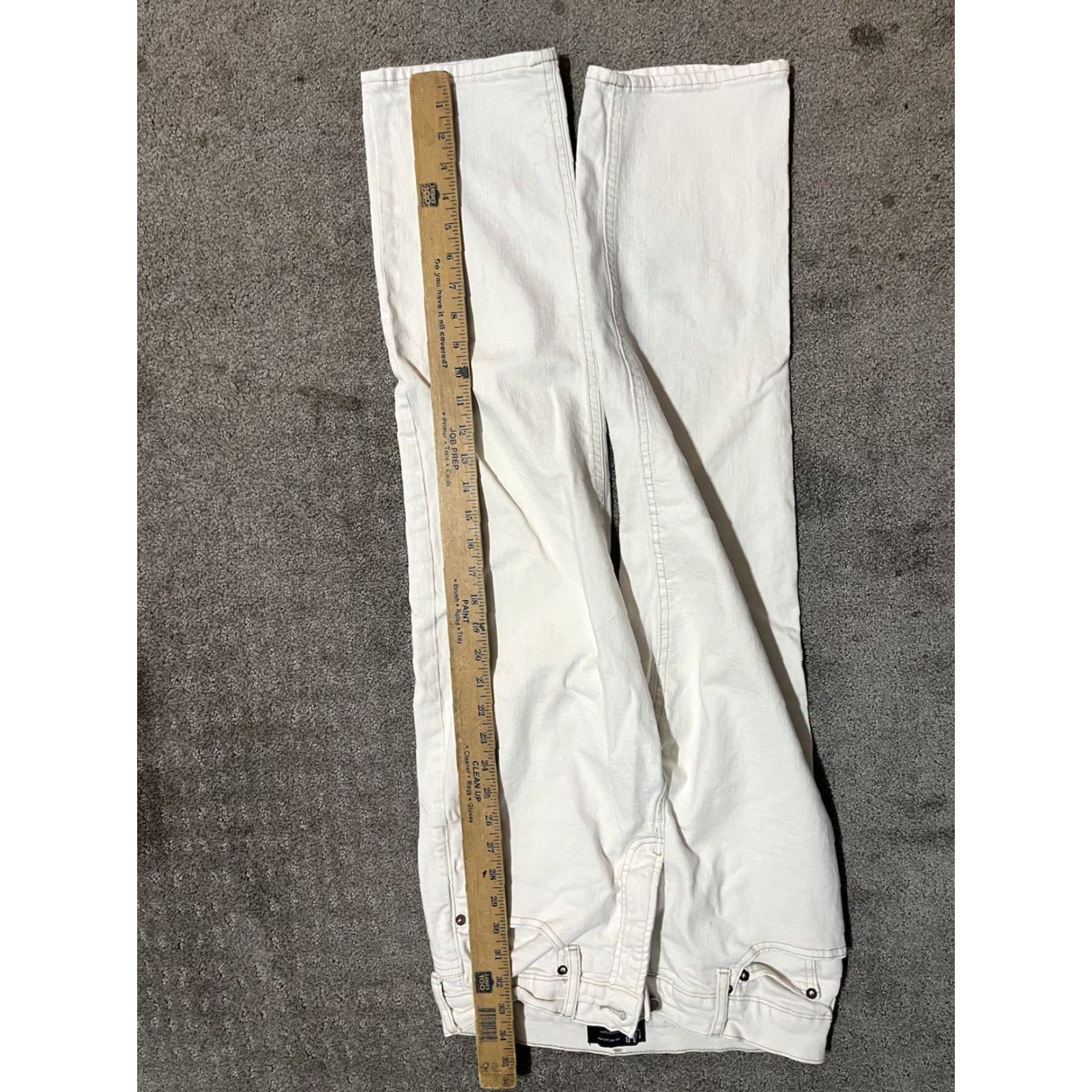 Gap Gap Jeans White Stretch Classic Straight Leg Denim Womens Size 29 Regular Inseam 27.5 in Size 29" - 6 Thumbnail