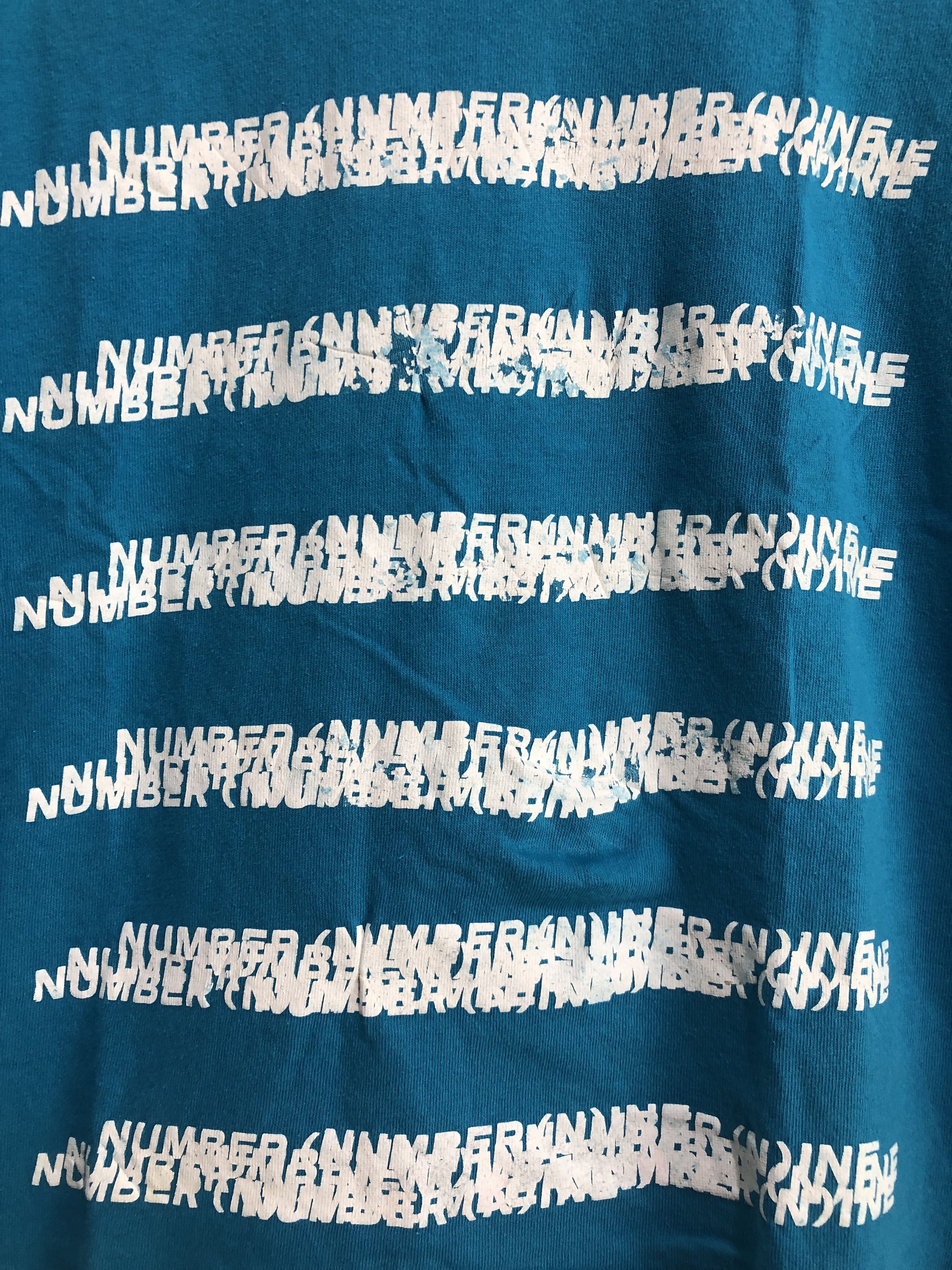 Number (N)ine Japanese Number Nine Logo Stripe Tshirt Tee Size US M / EU 48-50 / 2 - 4 Thumbnail