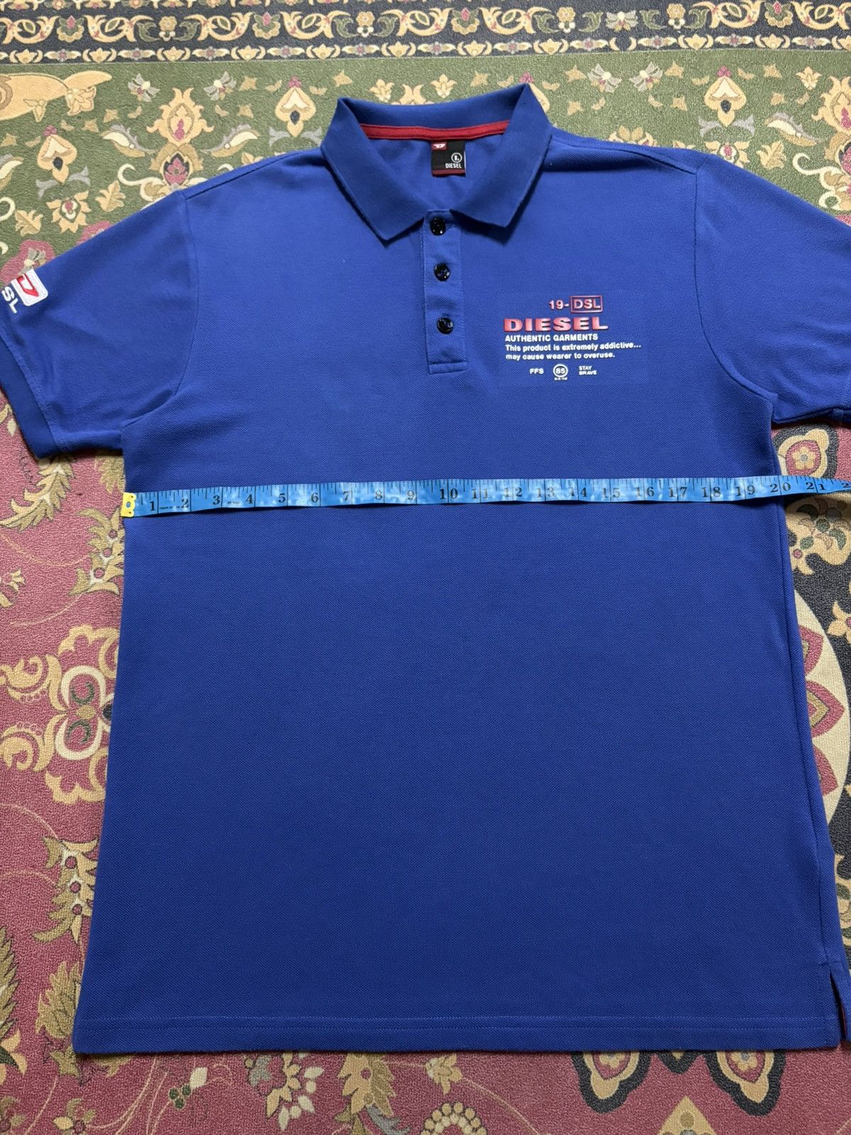 Designer × Diesel DIESEL Polo T-Shirt Size US M / EU 48-50 / 2 - 9 Thumbnail